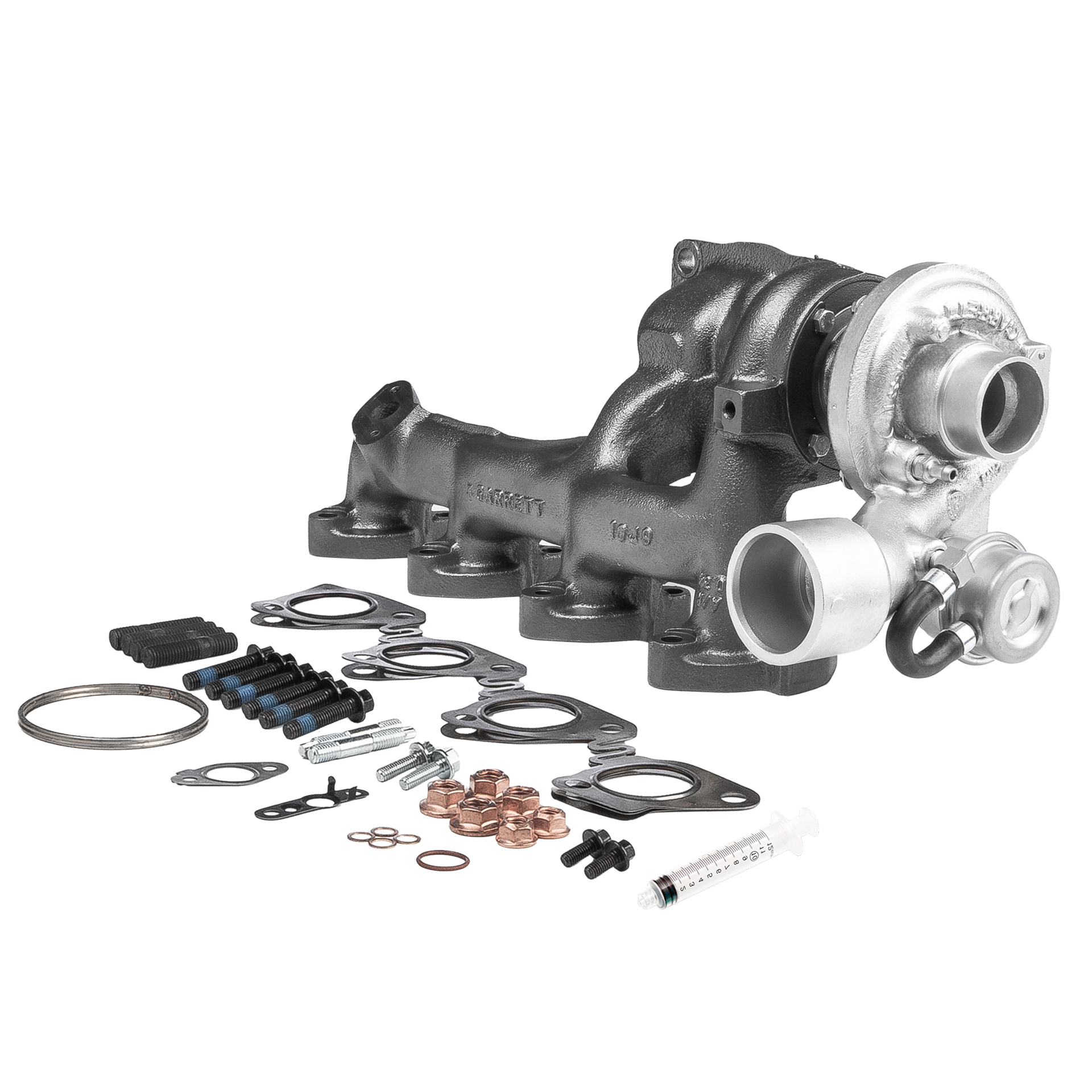 BR Turbo 452124-5001RSM: Turbocompresor REMANUFACTURED TURBOCHARGER WITH MOUNTING KIT con material de montaje/fijación