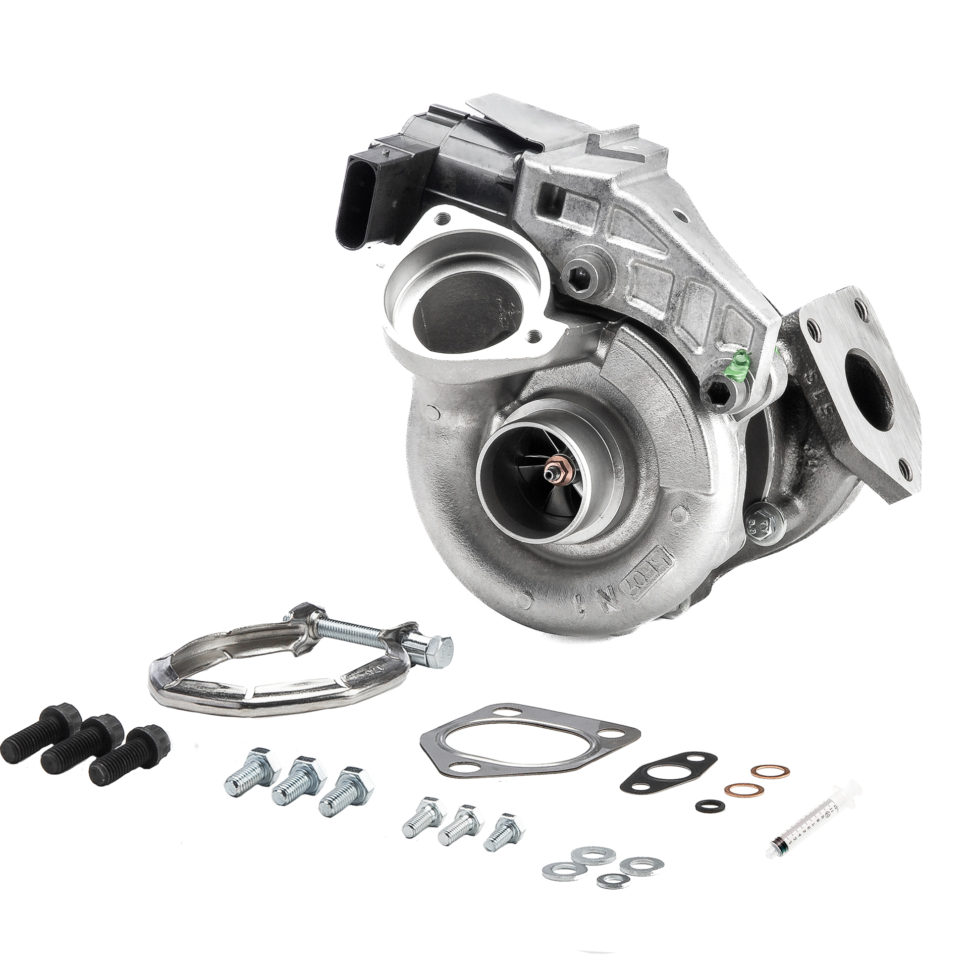 BR Turbo 49S3505671RSM: Turboaggregat REMANUFACTURED TURBOCHARGER WITH MOUNTING KIT med påbyggnads-/fästmaterial