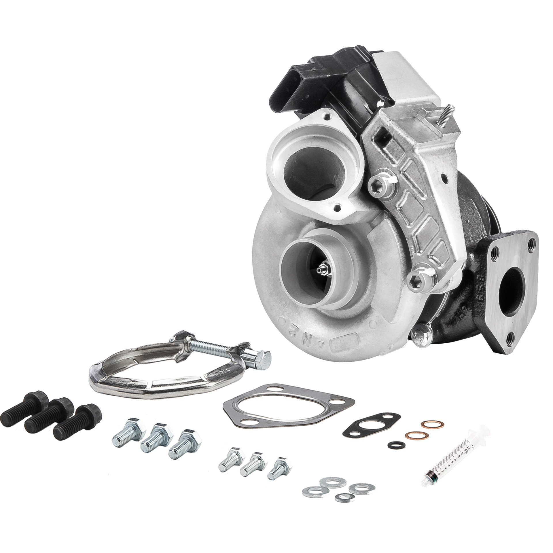 BR Turbo 49S3505761RSM: Turbosprężarka REMANUFACTURED TURBOCHARGER WITH MOUNTING KIT z materiałem montażowym/ mocującym