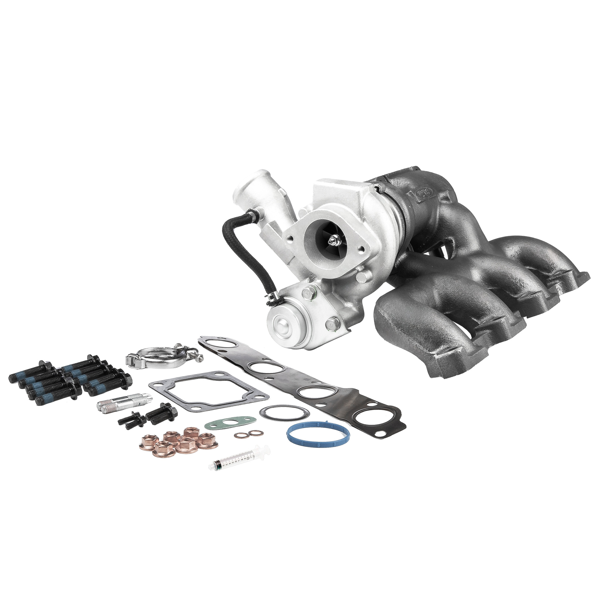 BR Turbo 49S3506017RSM: Turbocompresor REMANUFACTURED TURBOCHARGER WITH MOUNTING KIT con material de montaje/fijación