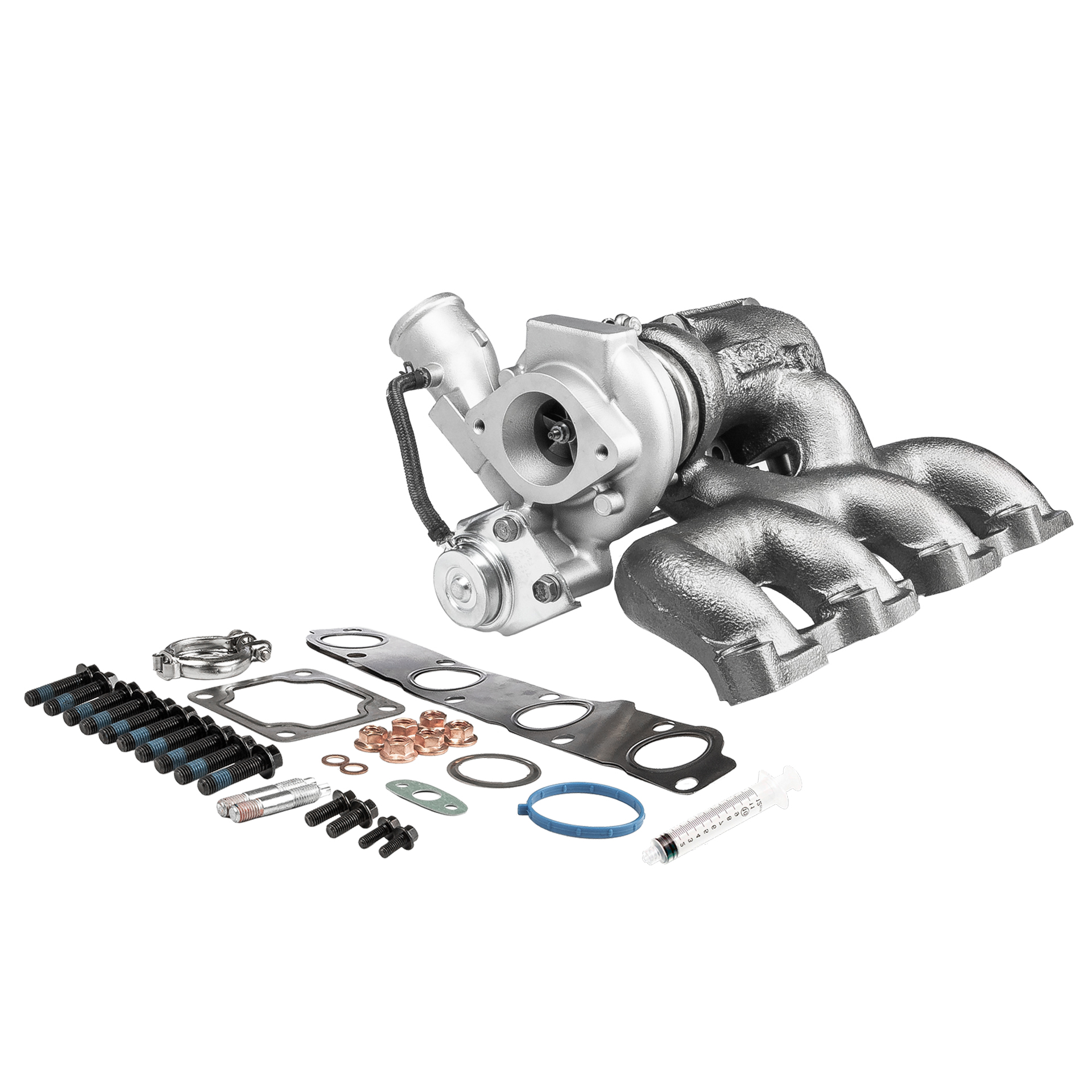BR Turbo 49S3506025RSM: Turbosprężarka REMANUFACTURED TURBOCHARGER WITH MOUNTING KIT z materiałem montażowym/ mocującym