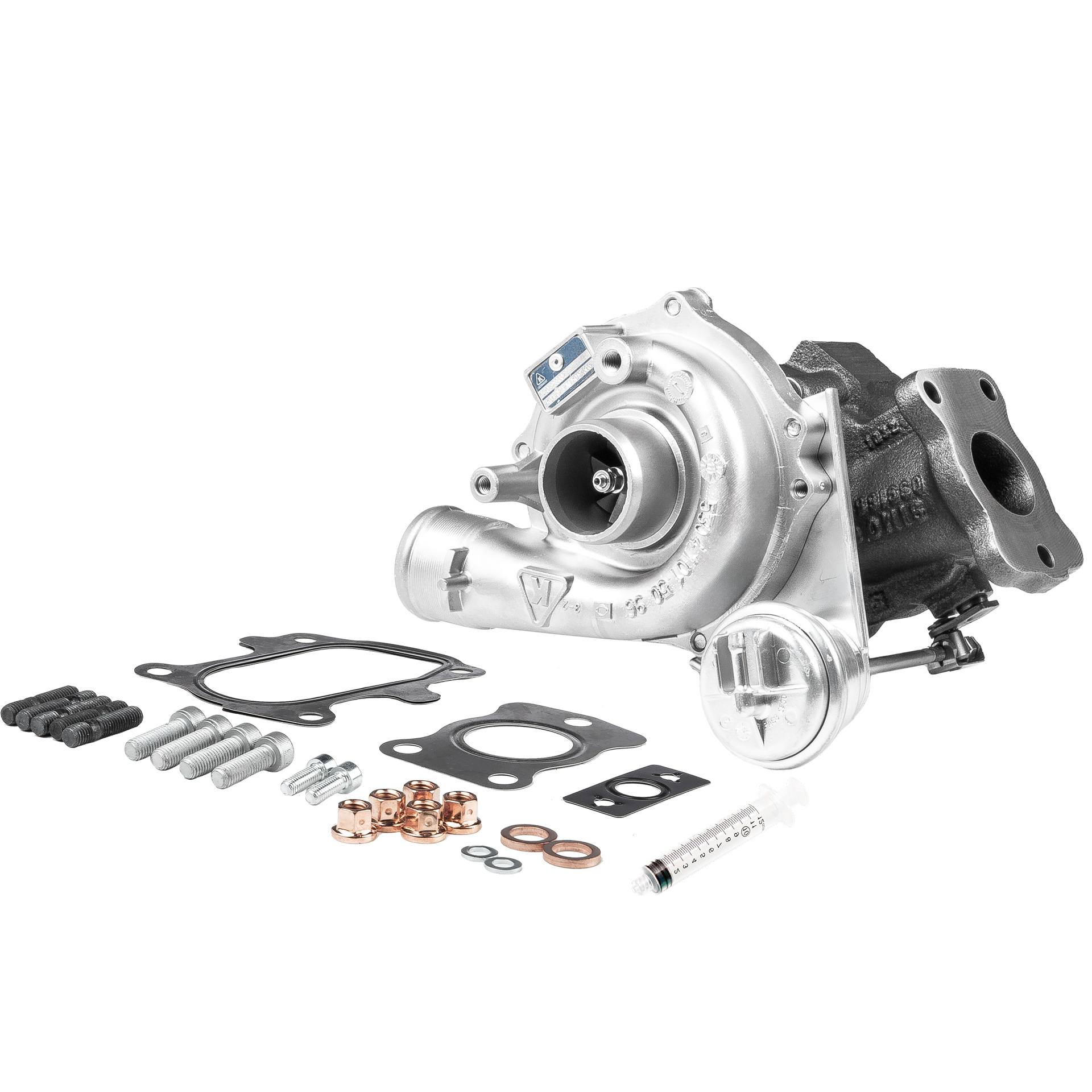 BR Turbo 53039880023RSM: Turbocharger REMANUFACTURED TURBOCHARGER WITH MOUNTING KIT met montage-/bevestigingsmateriaal