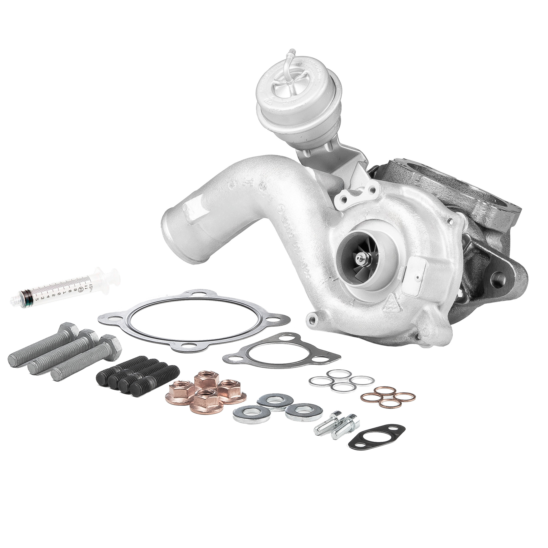 BR Turbo 53039880035RSM: Turboaggregat REMANUFACTURED TURBOCHARGER WITH MOUNTING KIT med påbyggnads-/fästmaterial