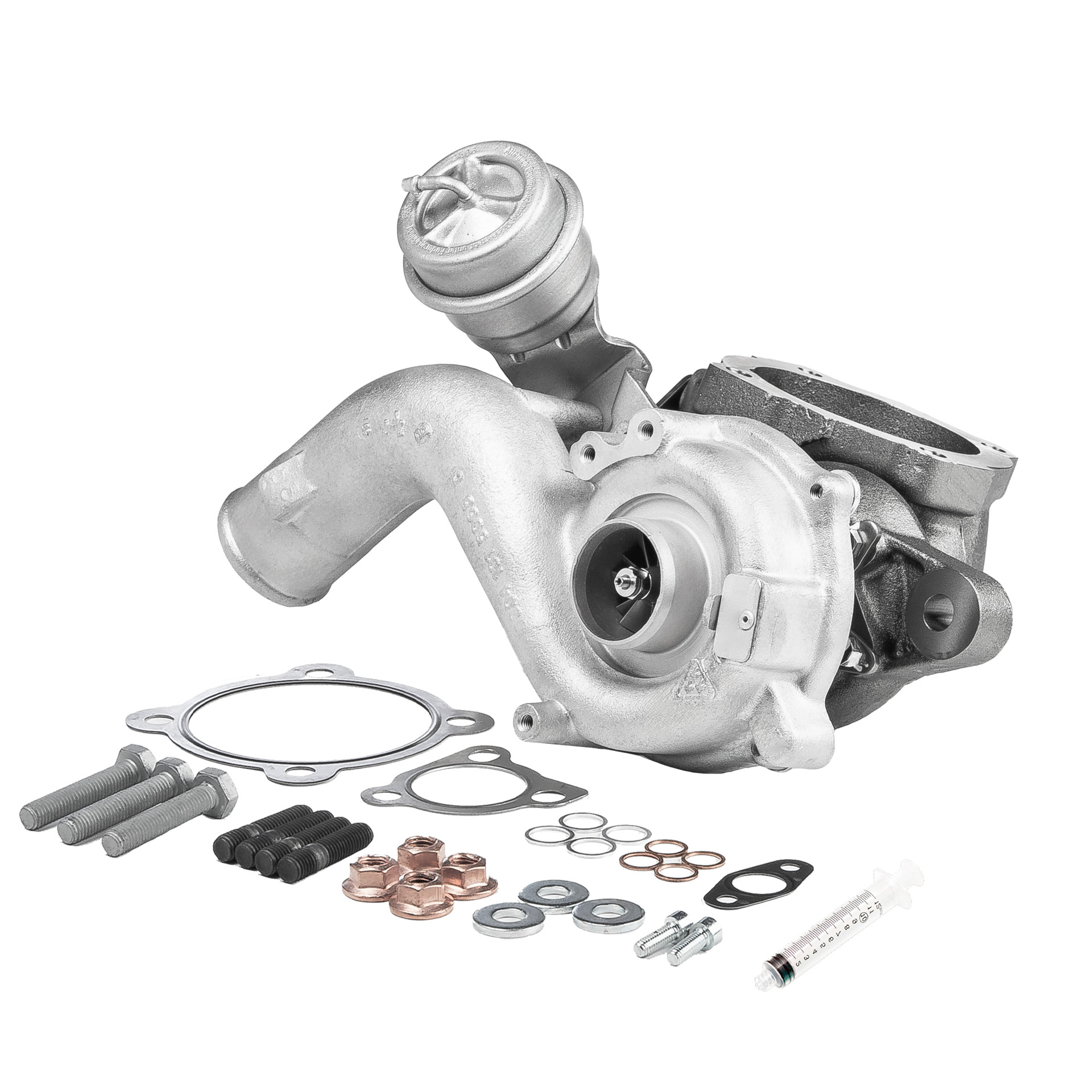 BR Turbo 53039880045RSM: Turboaggregat REMANUFACTURED TURBOCHARGER WITH MOUNTING KIT med påbyggnads-/fästmaterial