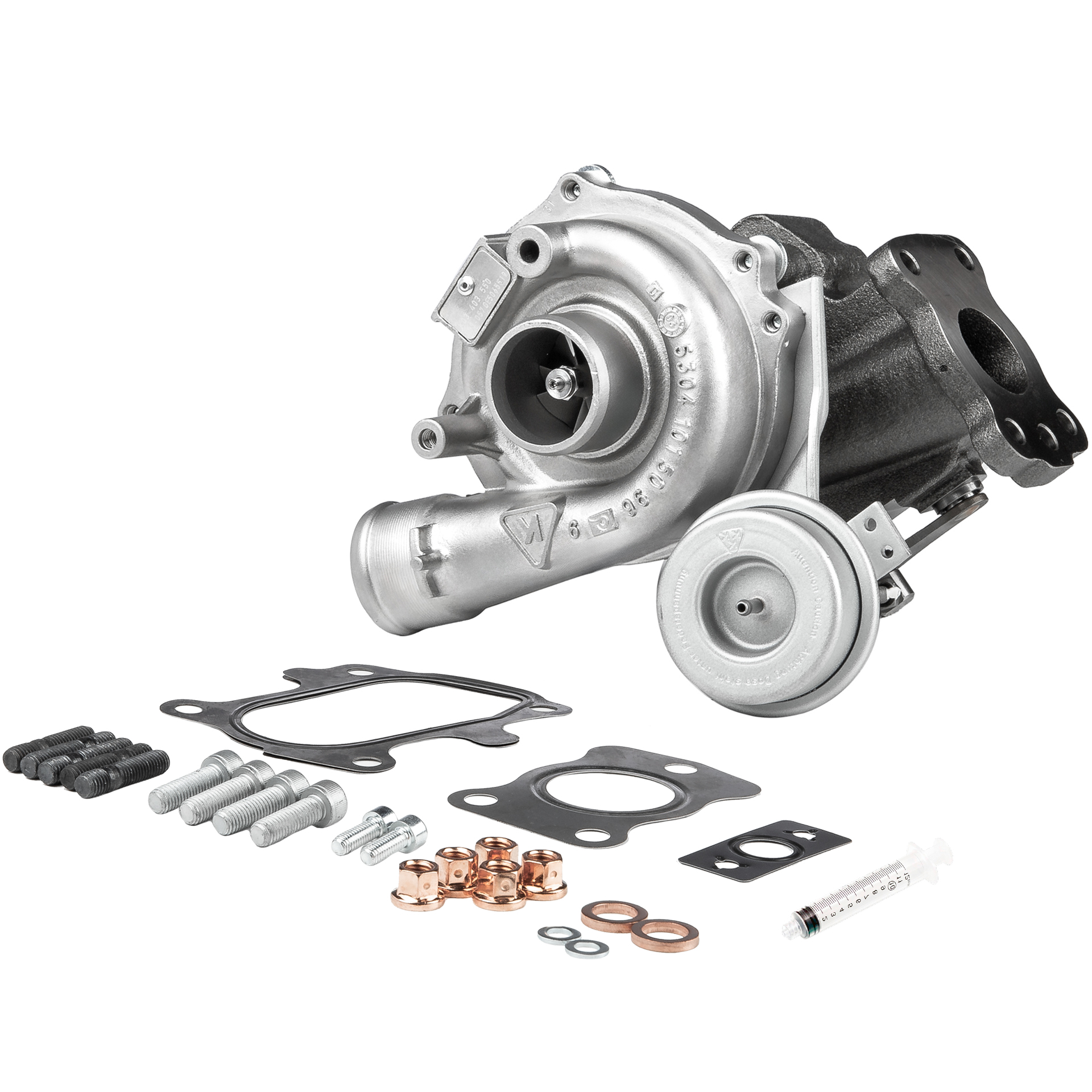 BR Turbo 53039880057RSM: Turbocompresor REMANUFACTURED TURBOCHARGER WITH MOUNTING KIT con material de montaje/fijación