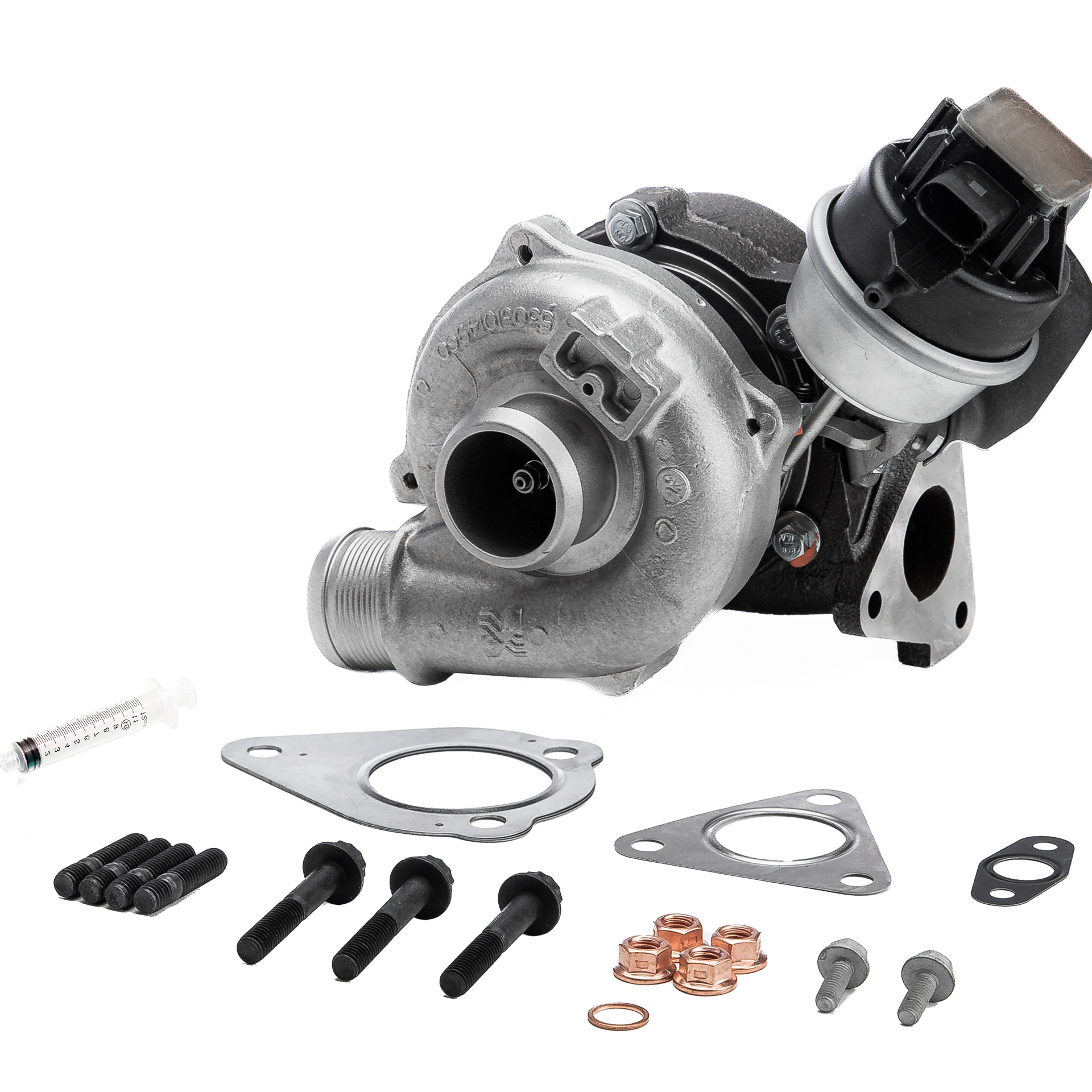 BR Turbo 53039880109RSM: Turbocompresor REMANUFACTURED TURBOCHARGER WITH MOUNTING KIT con material de montaje/fijación