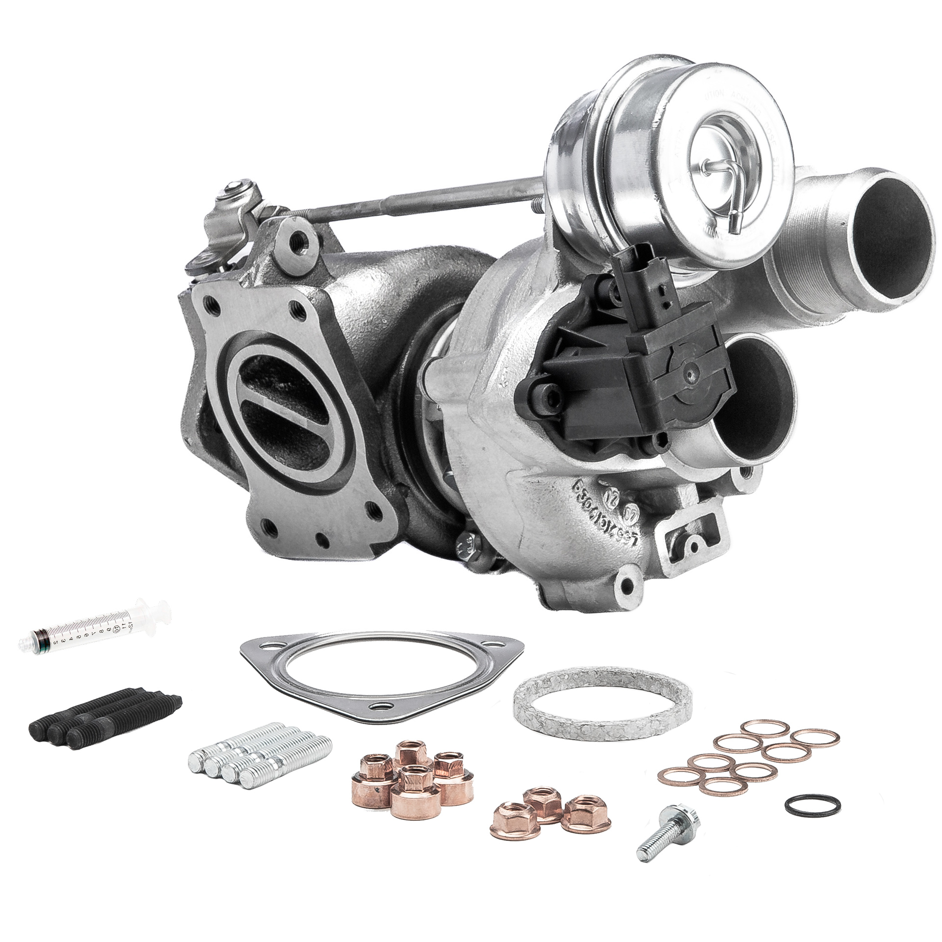 BR Turbo 53039880163RSM: Turbod REMANUFACTURED TURBOCHARGER WITH MOUNTING KIT koos paigaldus-/kinnitusmaterjaliga