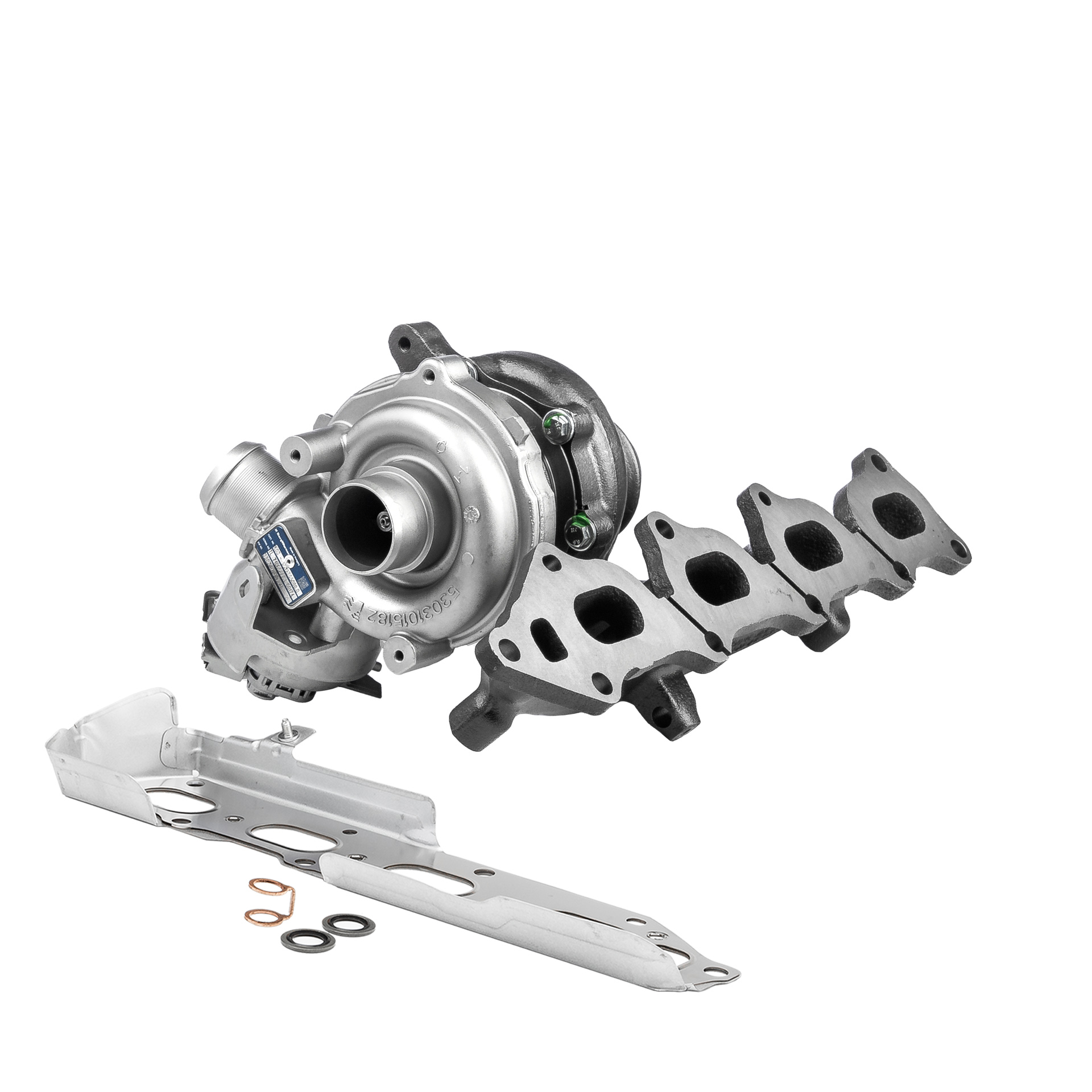 BR Turbo 53039880521RSG: Turbocompresor REMANUFACTURED TURBOCHARGER WITH GASKET KIT incl. kit de juntas