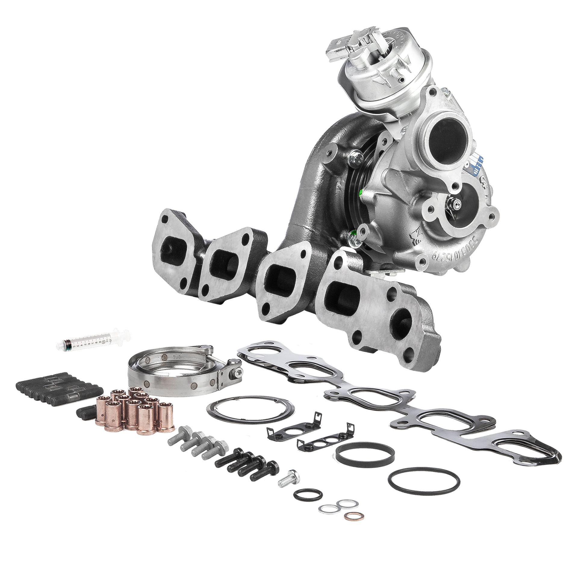 BR Turbo 53039880542RSM: Turbolader REMANUFACTURED TURBOCHARGER WITH MOUNTING KIT mit Anbau-/Befestigungsmaterial
