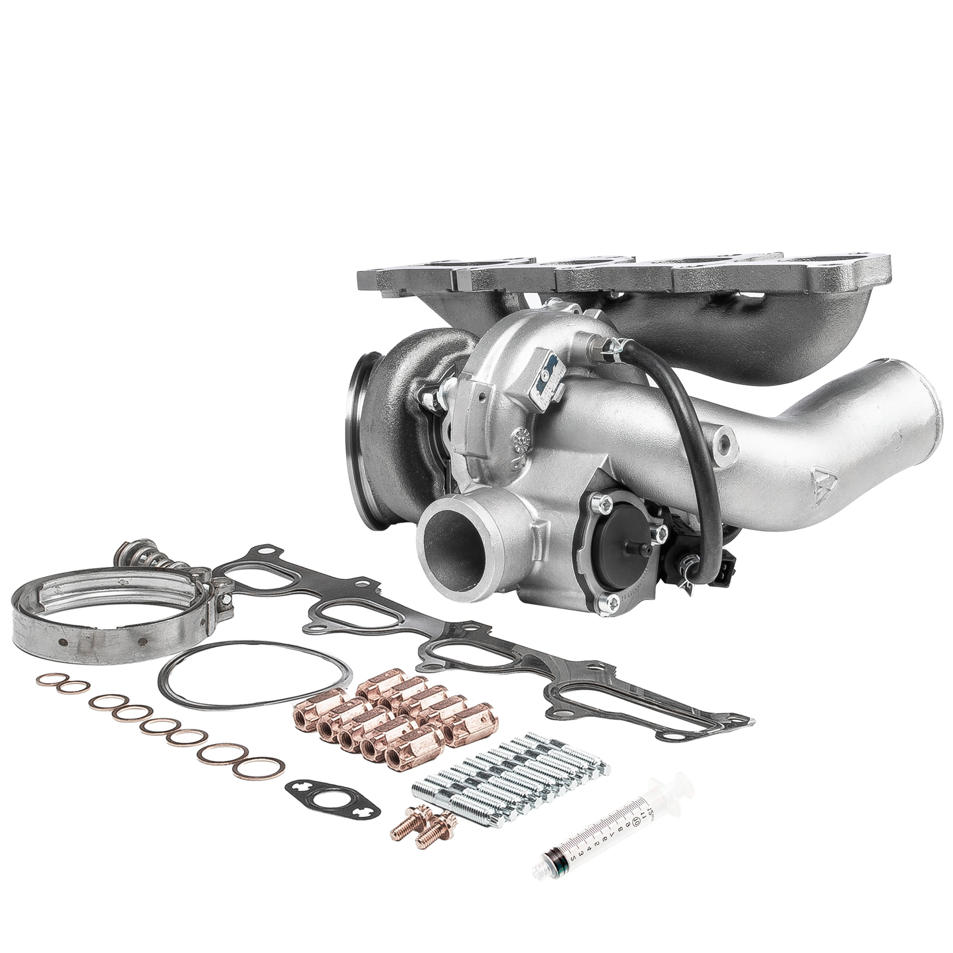 BR Turbo 53049880024RSM: Turbosuflantă REMANUFACTURED TURBOCHARGER WITH MOUNTING KIT cu material de atașare/fixare