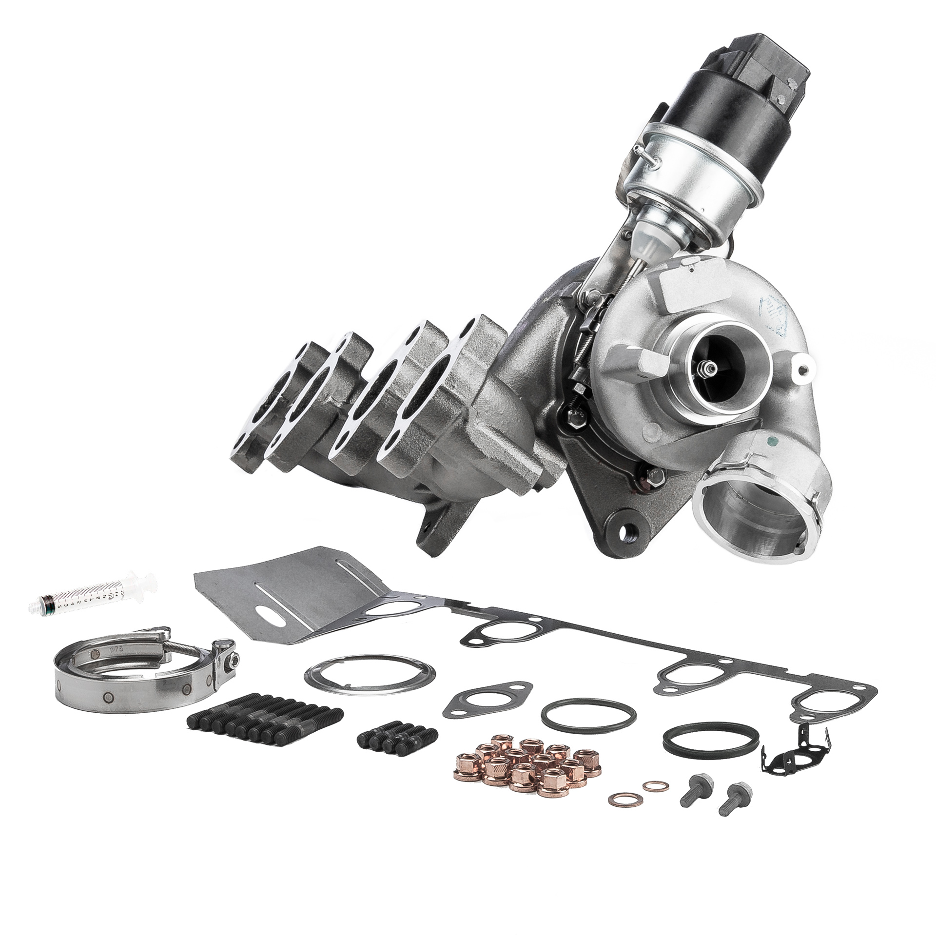 BR Turbo 54399880031RSM: Turbocompresor REMANUFACTURED TURBOCHARGER WITH MOUNTING KIT con material de montaje/fijación