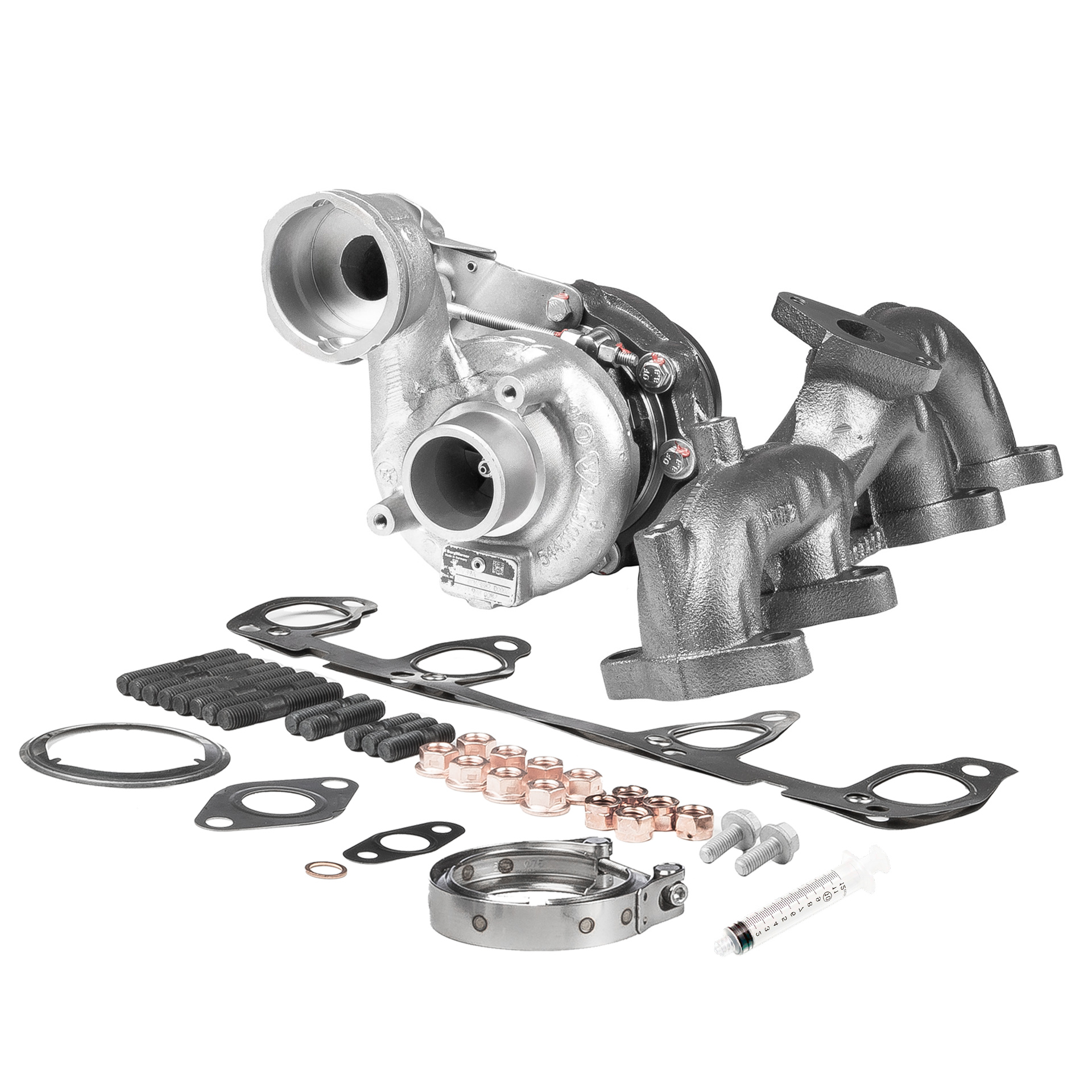 BR Turbo 54399880082RSM: Turbosuflantă REMANUFACTURED TURBOCHARGER WITH MOUNTING KIT cu material de atașare/fixare
