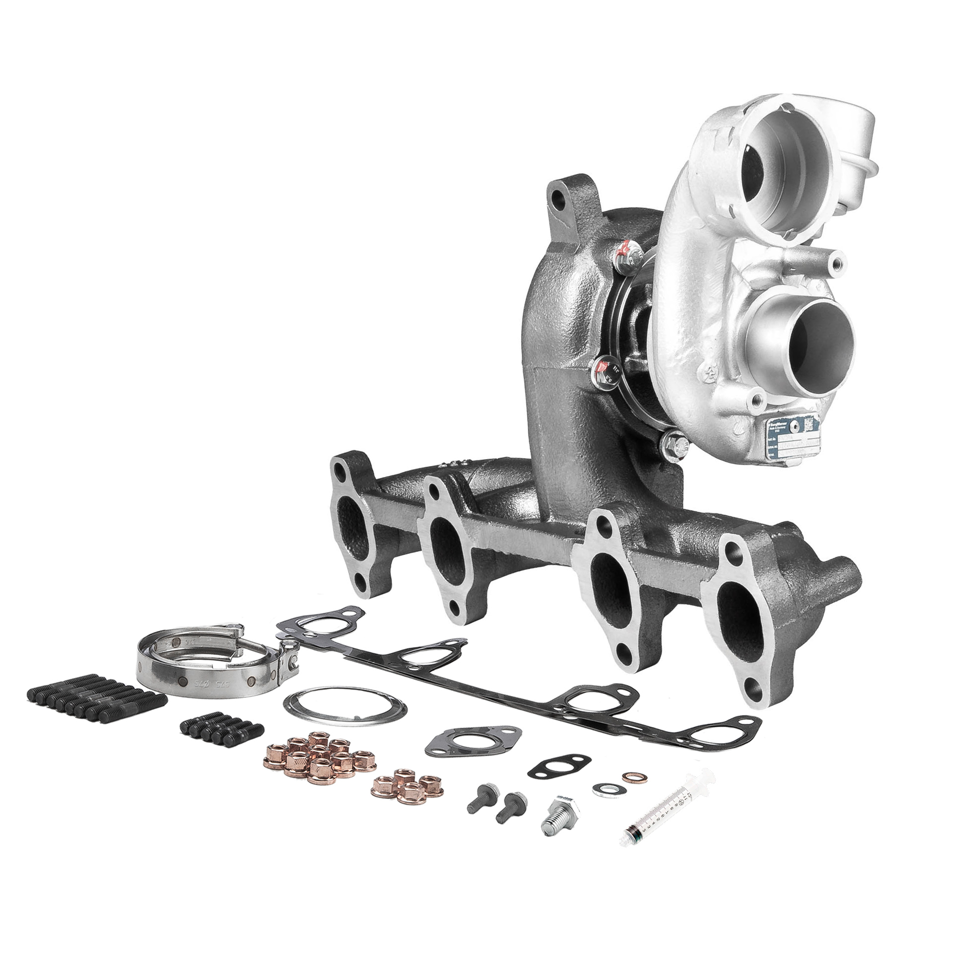 BR Turbo 54399880085RSM: Turbocompresor REMANUFACTURED TURBOCHARGER WITH MOUNTING KIT con material de montaje/fijación