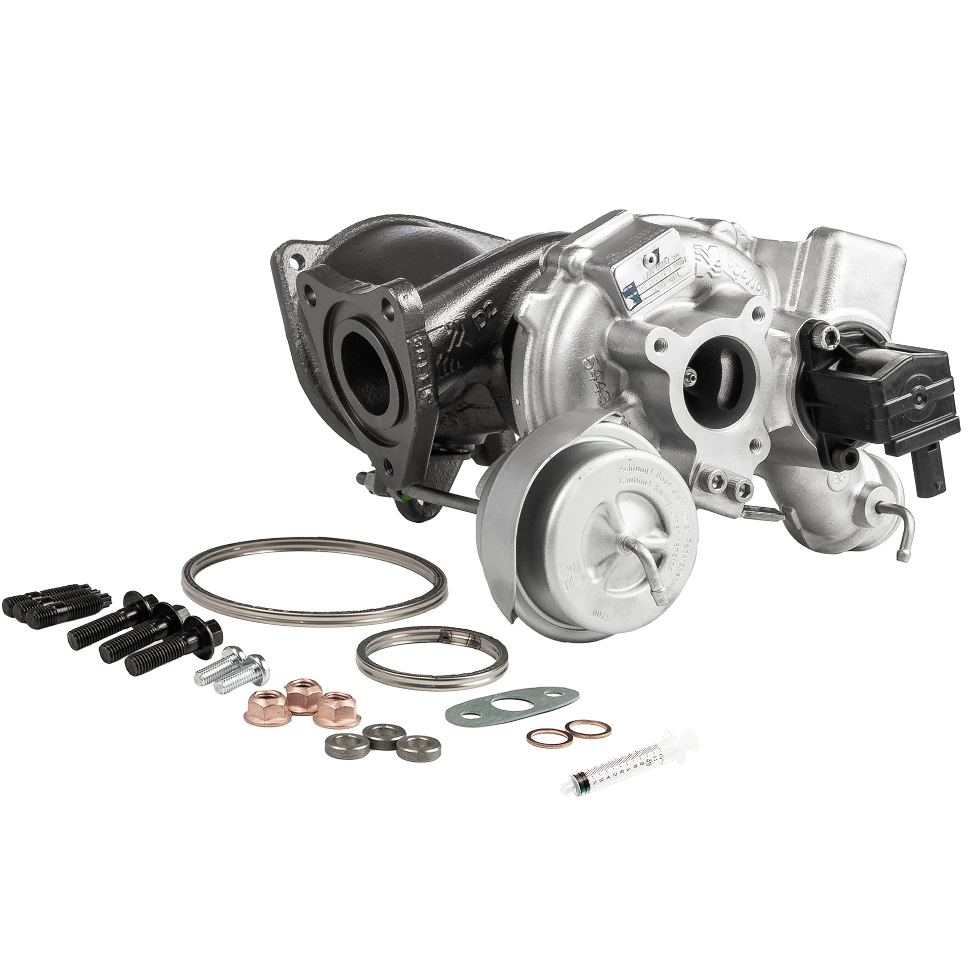 BR Turbo 54399980144RSM: Turboahdin REMANUFACTURED TURBOCHARGER WITH MOUNTING KIT asennus-/kiinnitysmateriaalilla