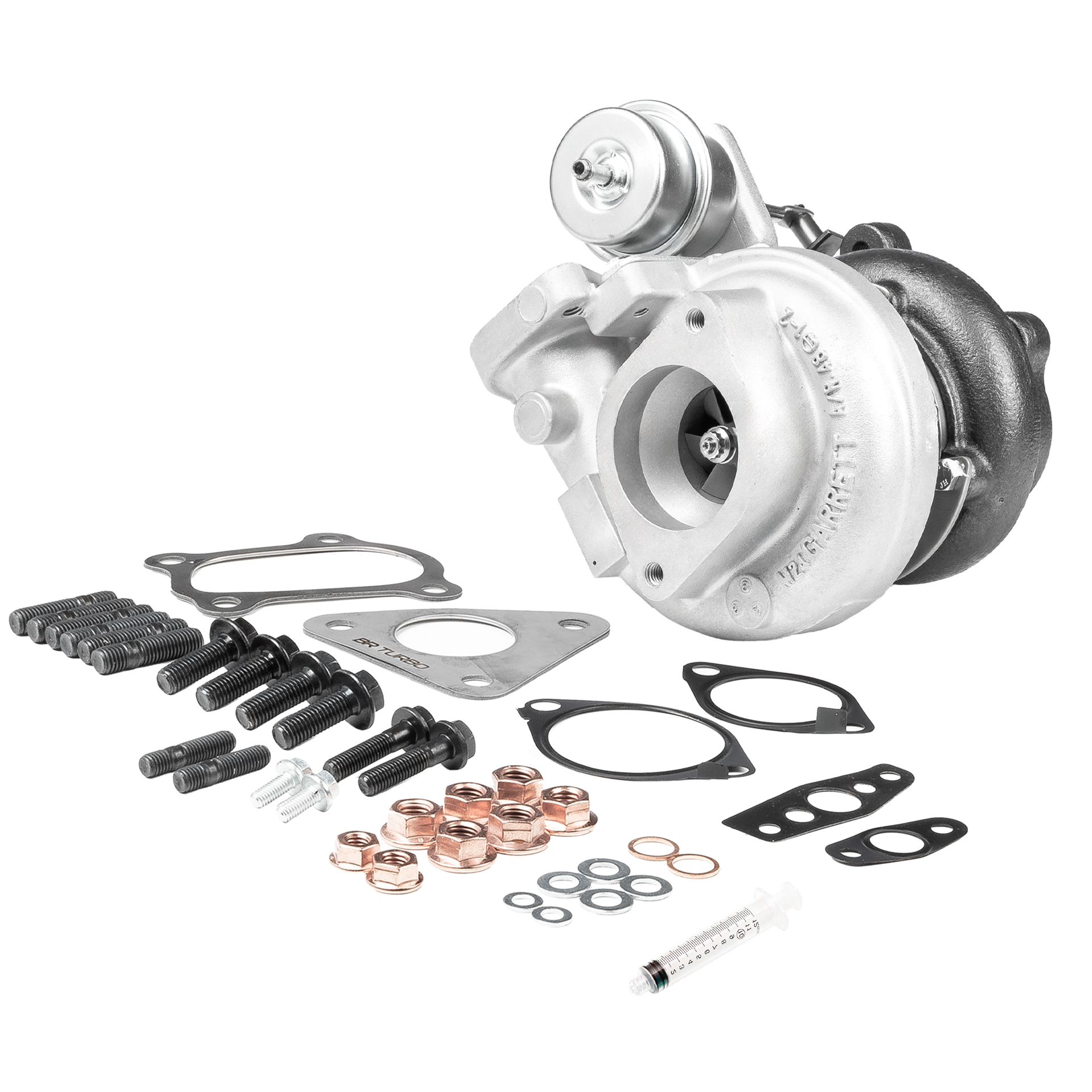 BR Turbo 701196-5001RSM: Turbolader REMANUFACTURED TURBOCHARGER WITH MOUNTING KIT mit Anbau-/Befestigungsmaterial