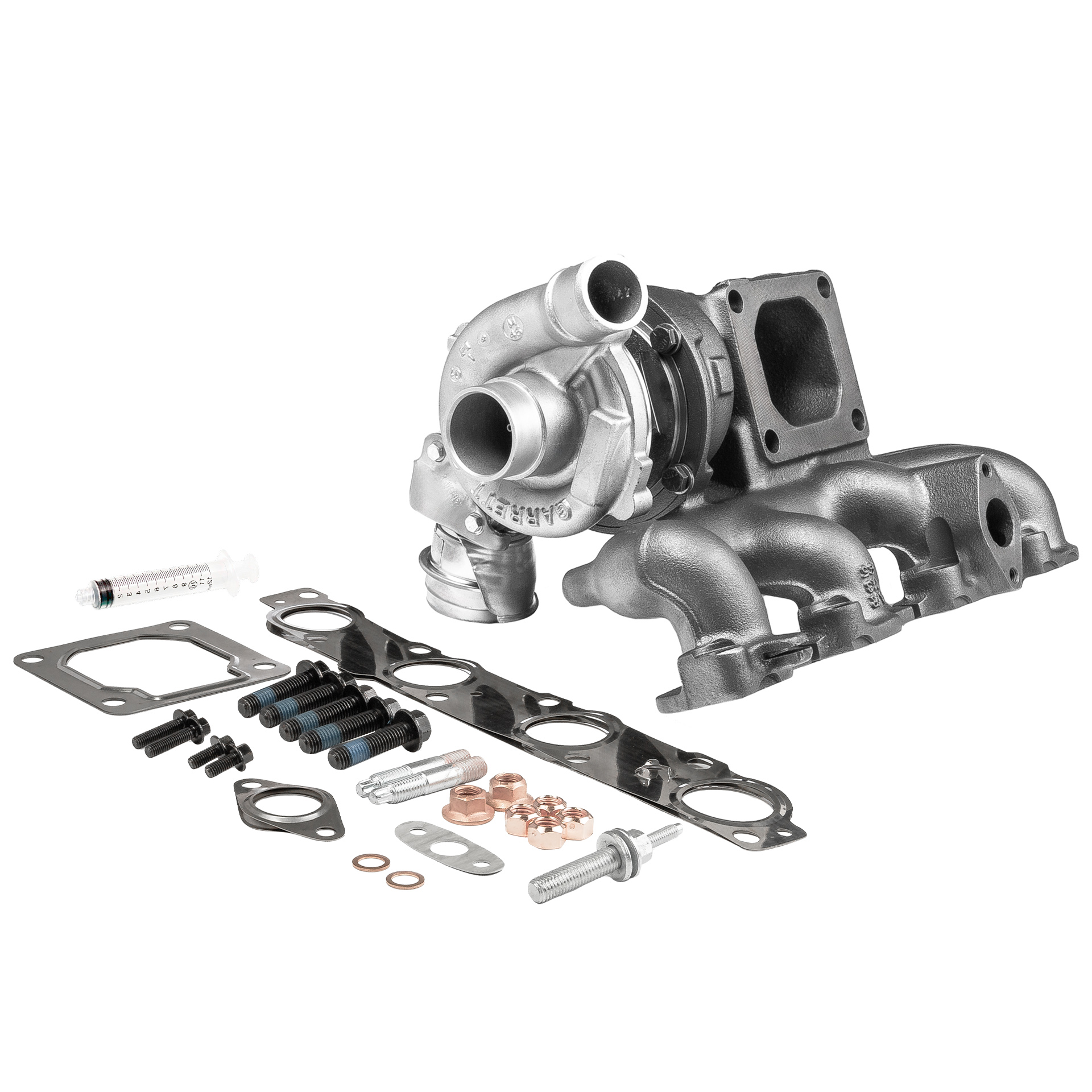 BR Turbo 704226-5001RSM: Turbó REMANUFACTURED TURBOCHARGER WITH MOUNTING KIT rászerelő/rögzítő anyaggal