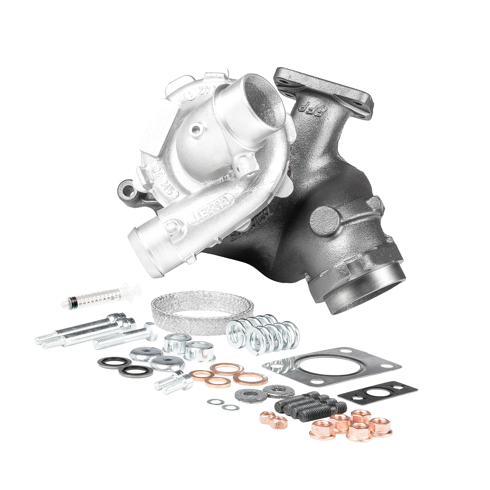 BR Turbo 707240-5001RSM: Turbosprężarka REMANUFACTURED TURBOCHARGER WITH MOUNTING KIT z materiałem montażowym/ mocującym