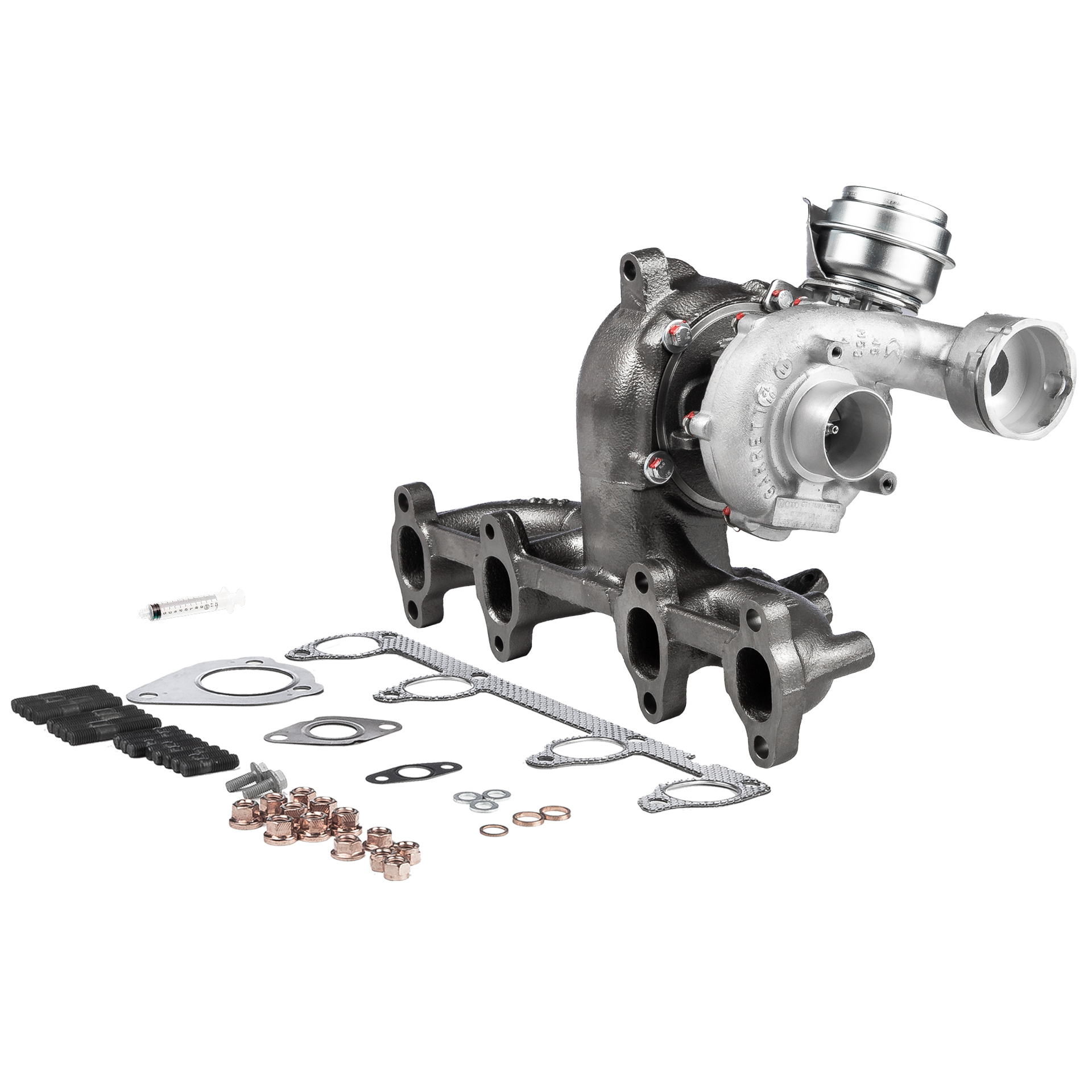 BR Turbo 720855-5001RSM: Turboaggregat REMANUFACTURED TURBOCHARGER WITH MOUNTING KIT med påbyggnads-/fästmaterial