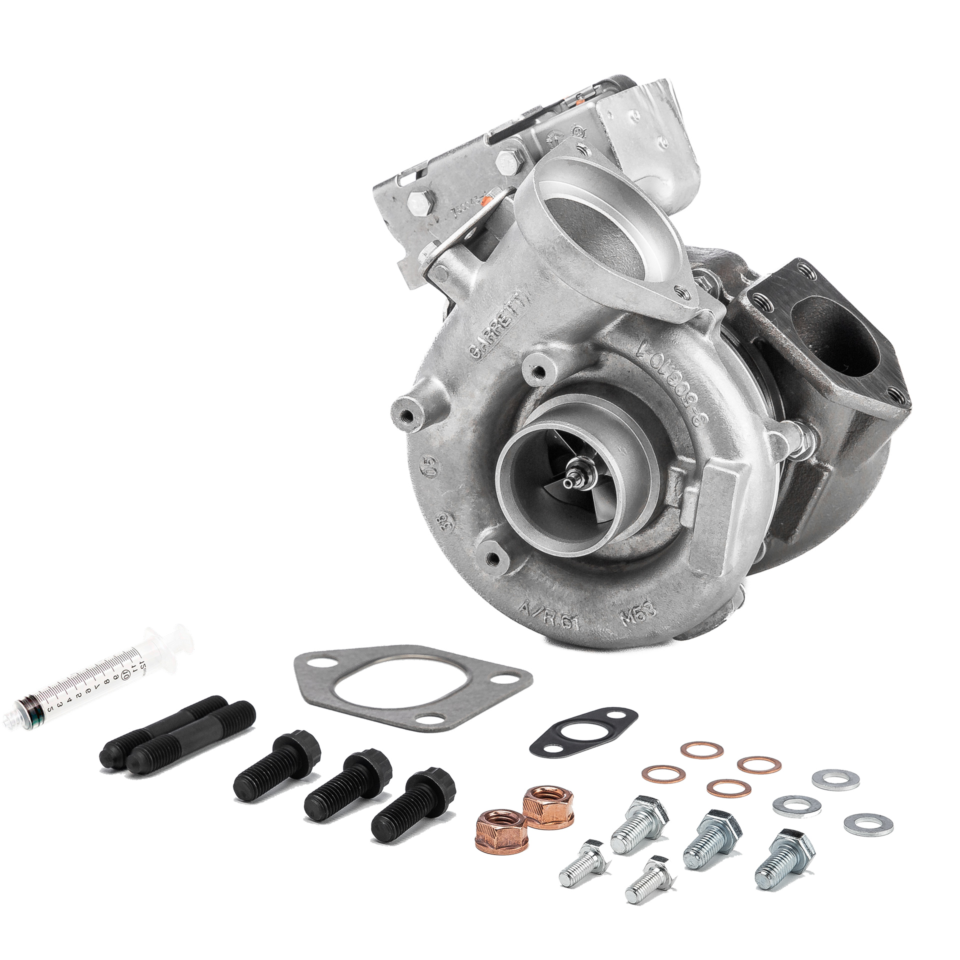 BR Turbo 750080-5001RSM: Turboaggregat REMANUFACTURED TURBOCHARGER WITH MOUNTING KIT med påbyggnads-/fästmaterial