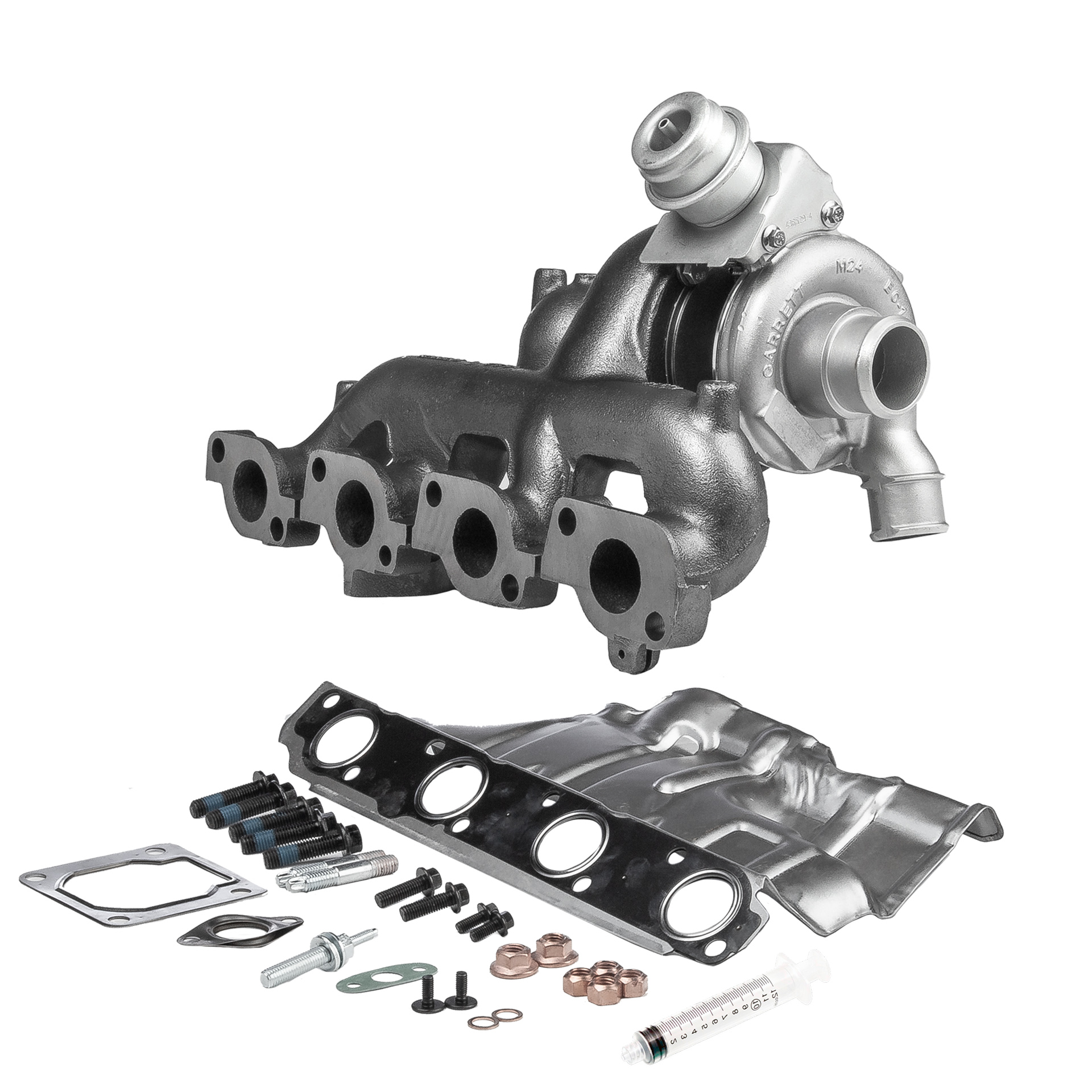 BR Turbo 752233-5001RSM: Turbolader REMANUFACTURED TURBOCHARGER WITH MOUNTING KIT mit Anbau-/Befestigungsmaterial