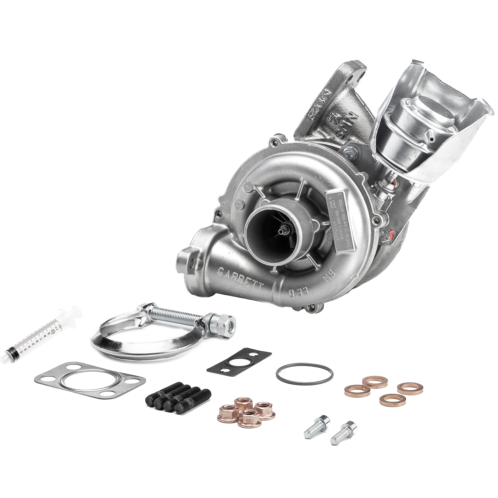 BR Turbo 753420-5001RSM: Turboaggregat REMANUFACTURED TURBOCHARGER WITH MOUNTING KIT med påbyggnads-/fästmaterial