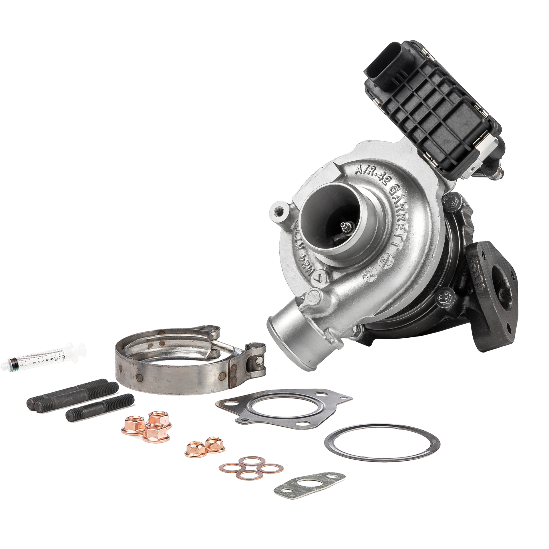 BR Turbo 762463-5001RSM: Turbolader REMANUFACTURED TURBOCHARGER WITH MOUNTING KIT mit Anbau-/Befestigungsmaterial