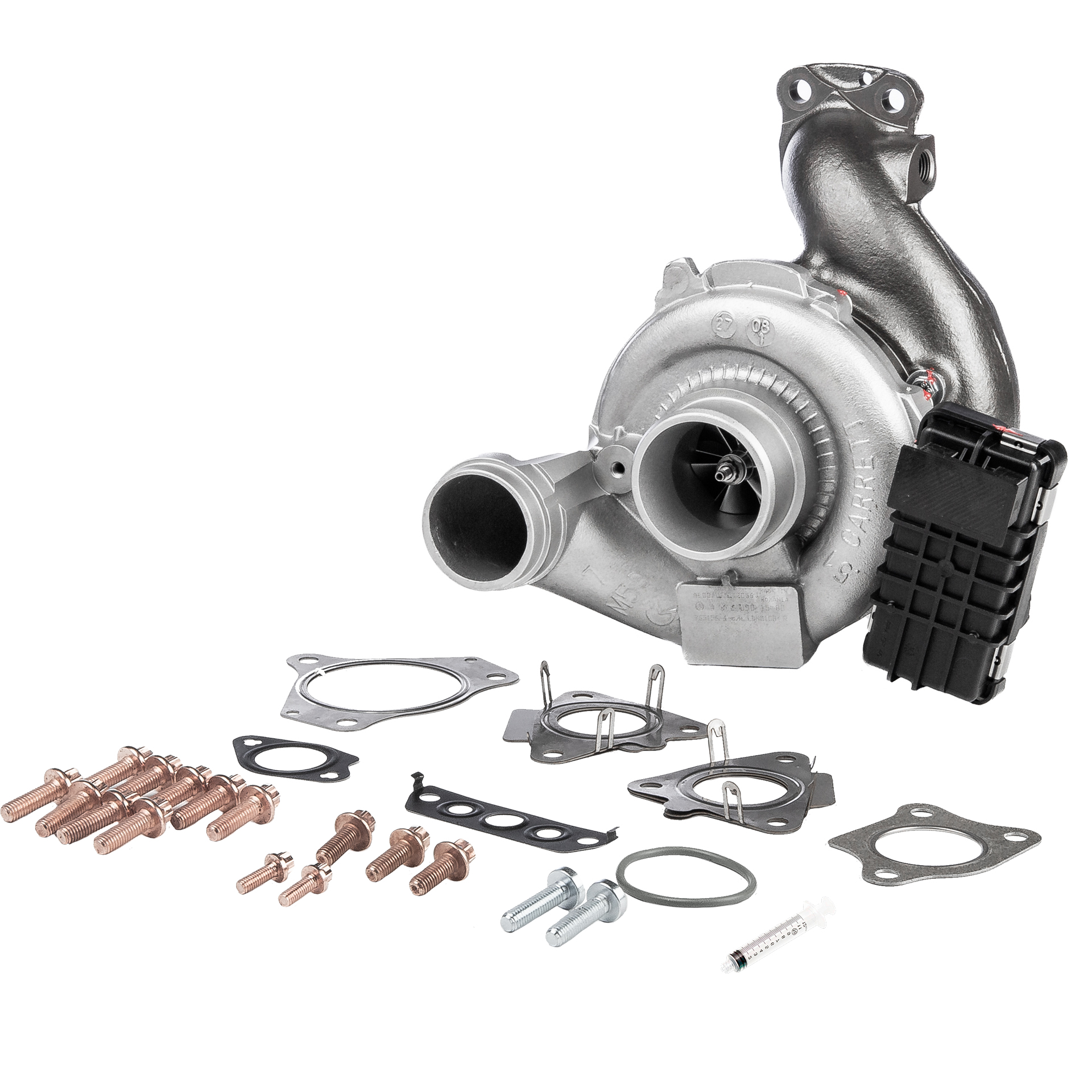 BR Turbo 765156-5001RSM: Turbosuflantă REMANUFACTURED TURBOCHARGER WITH MOUNTING KIT cu material de atașare/fixare