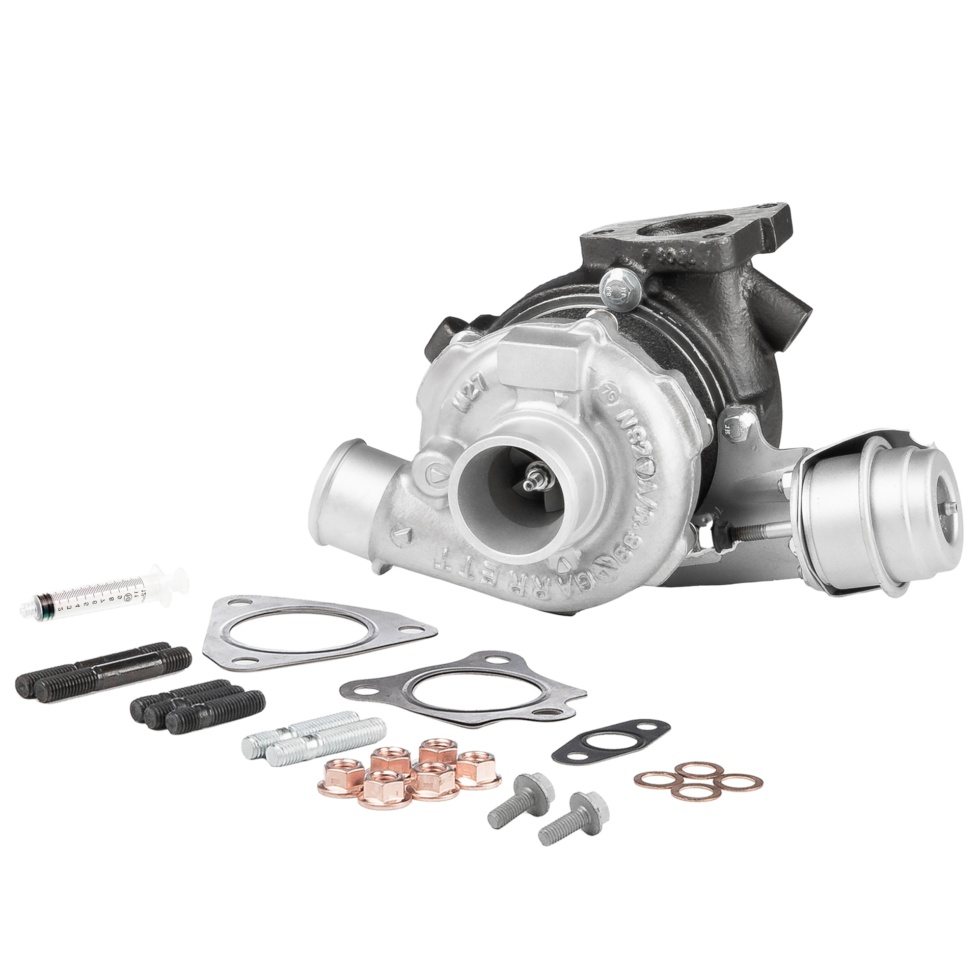 BR Turbo 766111-5001RSM: Turbolader REMANUFACTURED TURBOCHARGER WITH MOUNTING KIT mit Anbau-/Befestigungsmaterial