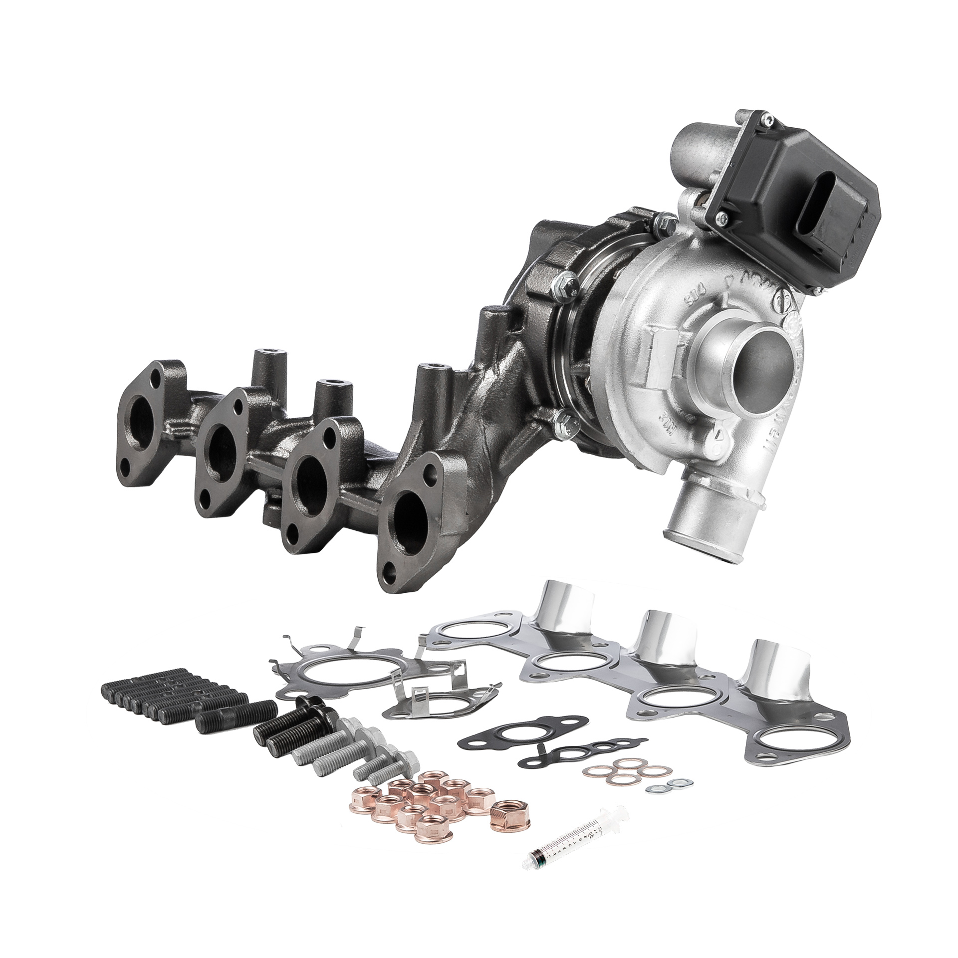 BR Turbo 824168-5001RSM: Turbolader REMANUFACTURED TURBOCHARGER WITH MOUNTING KIT mit Anbau-/Befestigungsmaterial