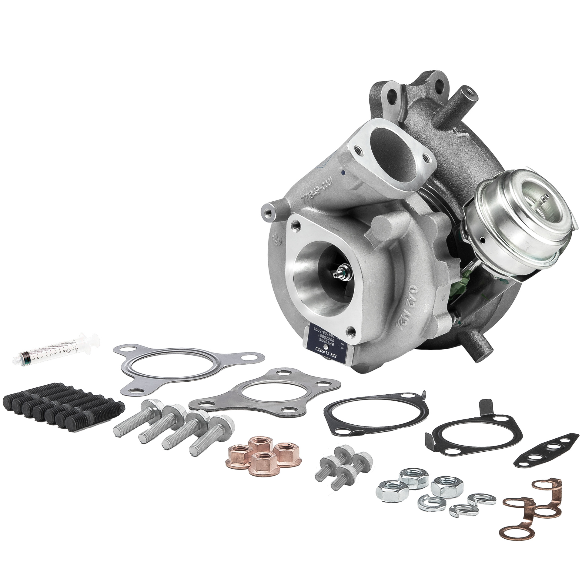 BR Turbo BRT6606M: Turbolader NEW BR TURBO TURBOCHARGER WITH MOUNTING KIT mit Anbau-/Befestigungsmaterial