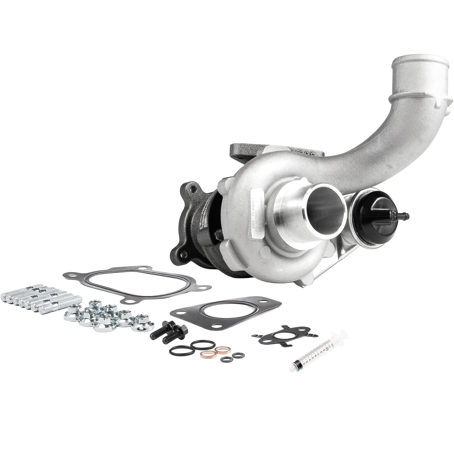 BR Turbo BRT6831M: Turbolader NEW BR TURBO TURBOCHARGER WITH MOUNTING KIT mit Anbau-/Befestigungsmaterial
