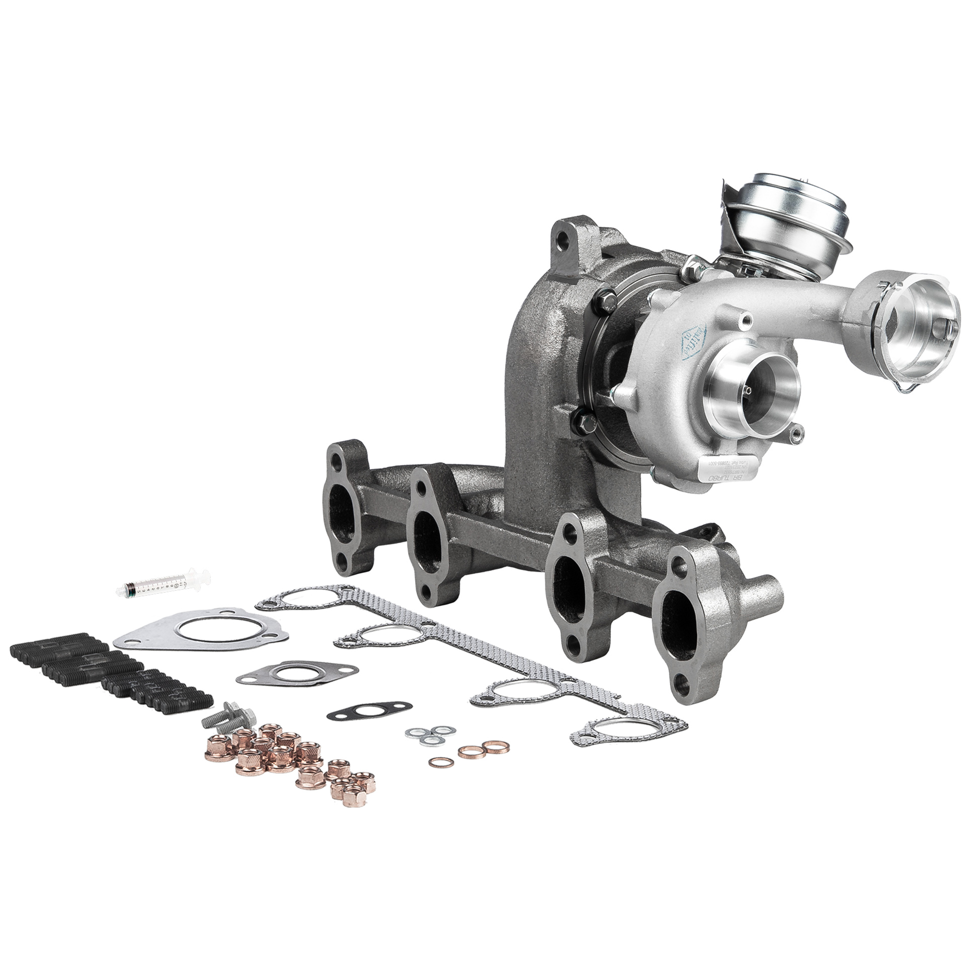 BR Turbo BRT6832M: Turbosuflantă NEW BR TURBO TURBOCHARGER WITH MOUNTING KIT cu material de atașare/fixare