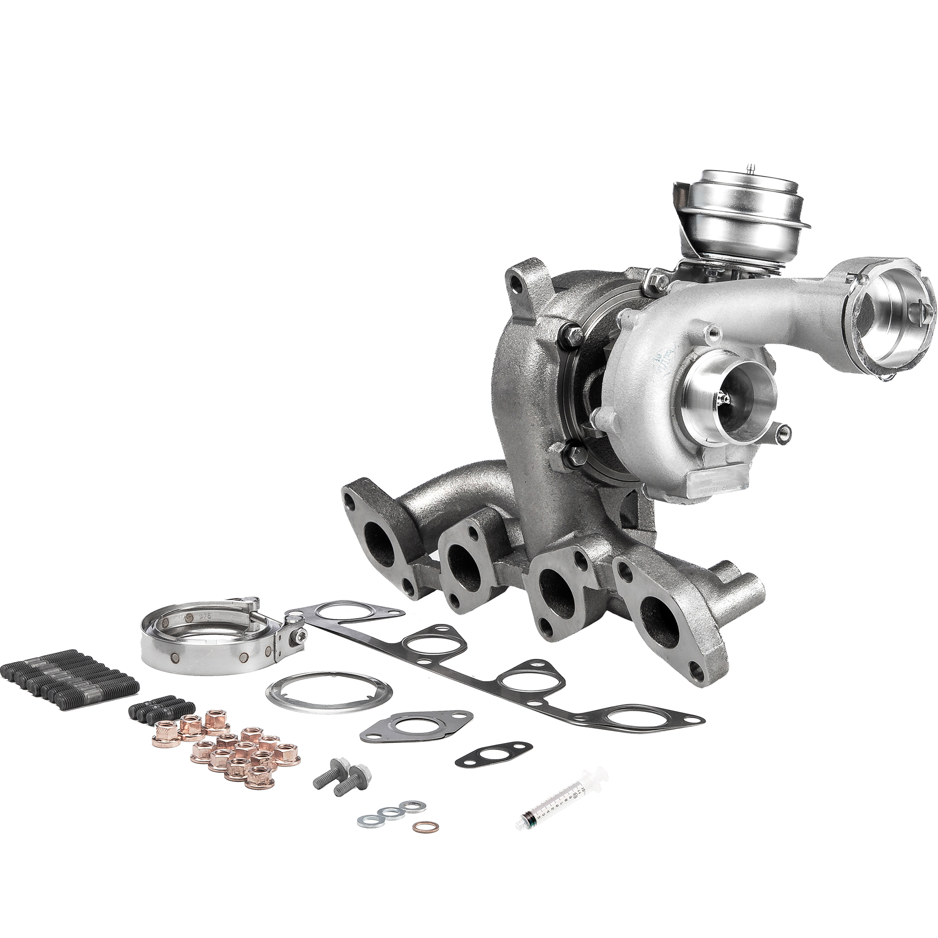BR Turbo BRT6836M: Turboaggregat NEW BR TURBO TURBOCHARGER WITH MOUNTING KIT med påbyggnads-/fästmaterial