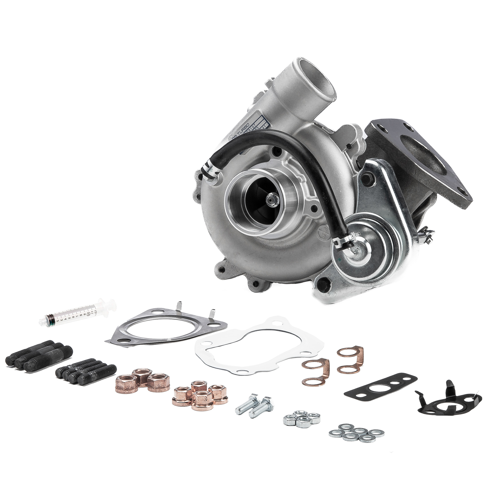 BR Turbo BRT8107M: Turbolader NEW BR TURBO TURBOCHARGER WITH MOUNTING KIT mit Anbau-/Befestigungsmaterial