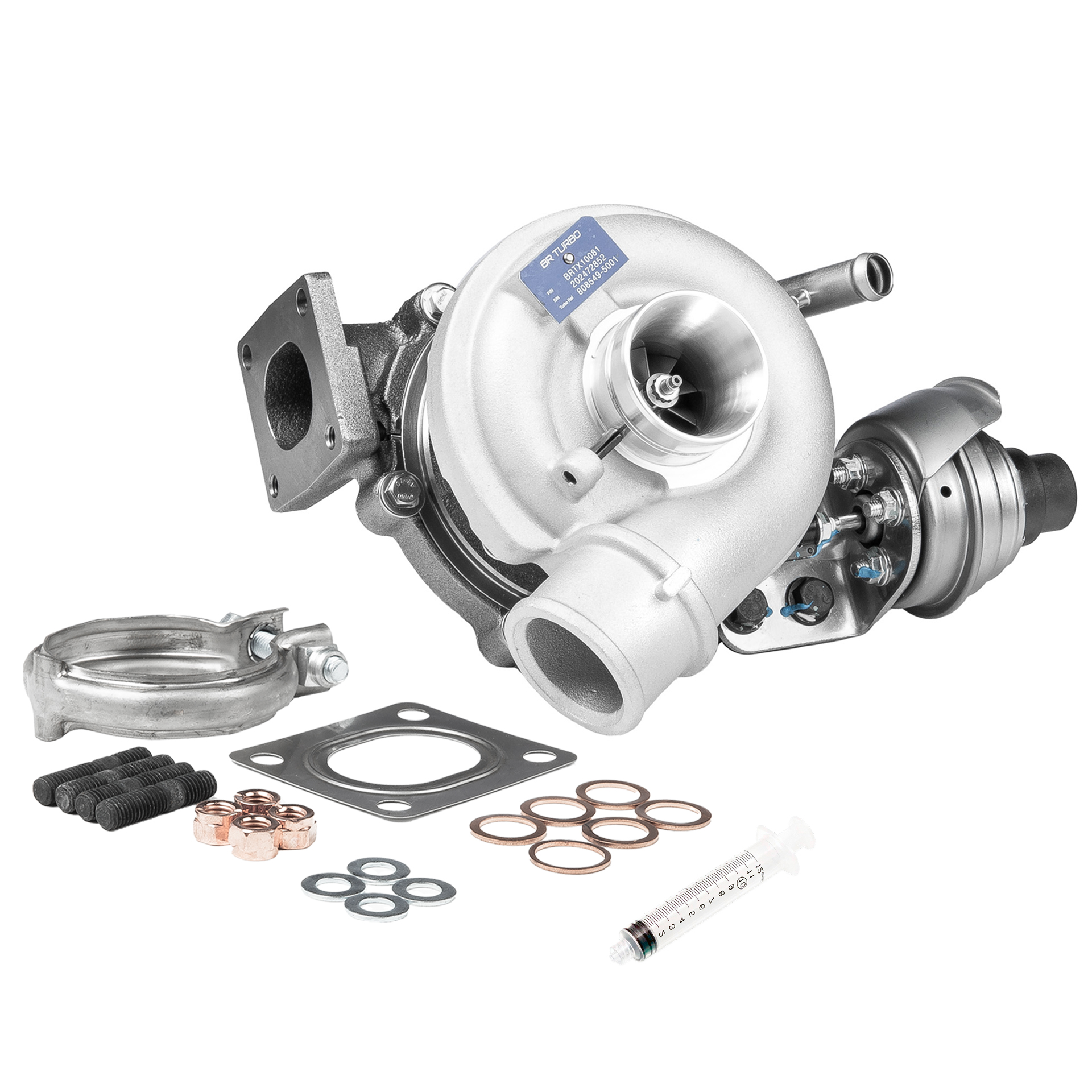 BR Turbo BRTX10081M: Turbolader NEW BR TURBO TURBOCHARGER WITH MOUNTING KIT mit Anbau-/Befestigungsmaterial