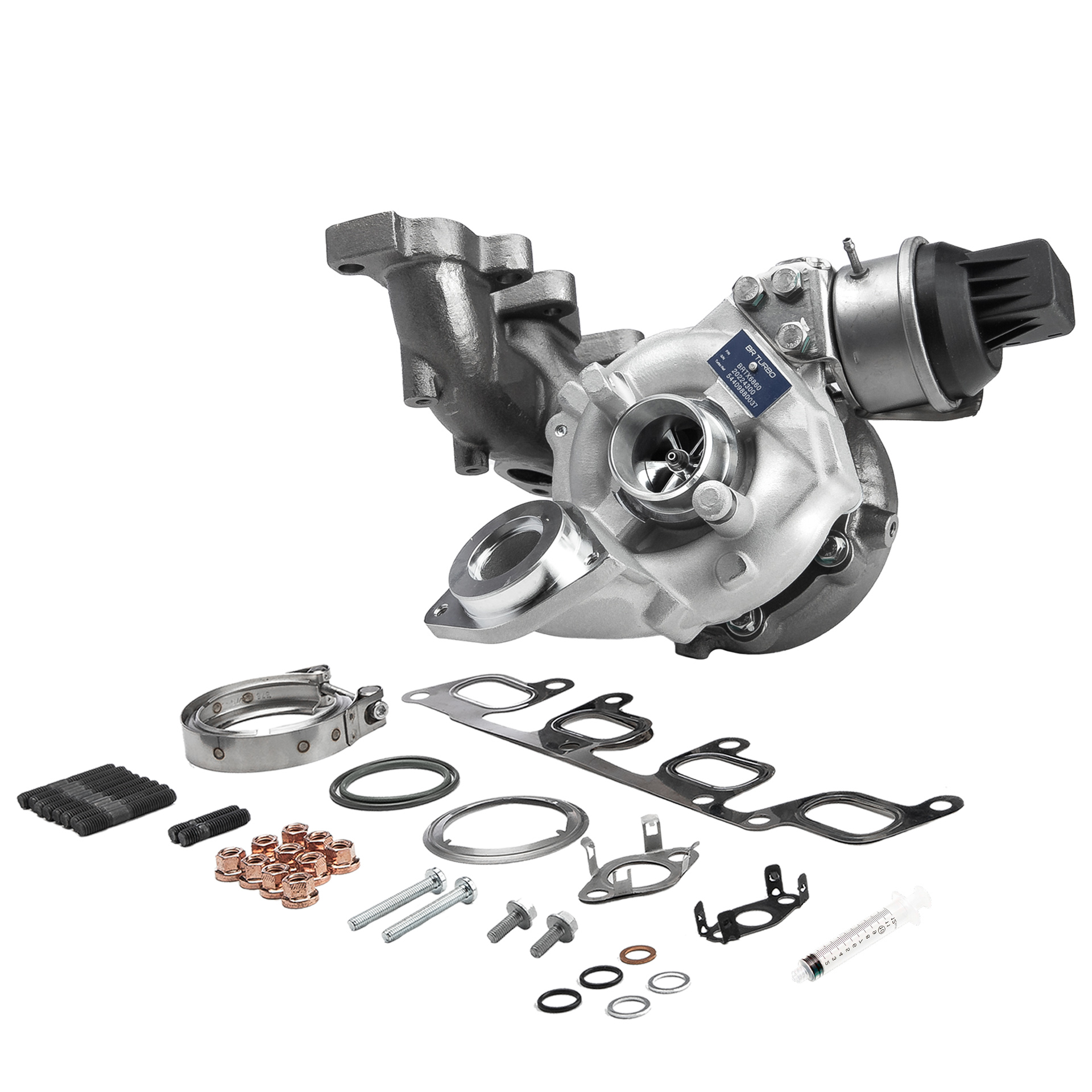 BR Turbo BRTX13125M: Turbocompresor NEW BR TURBO TURBOCHARGER WITH MOUNTING KIT con material de montaje/fijación