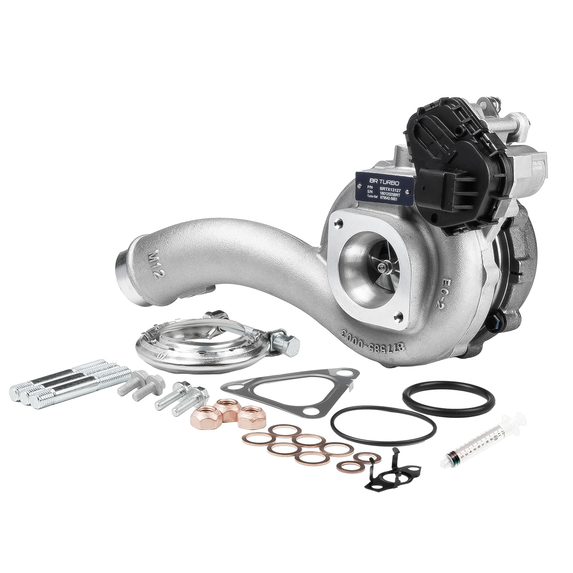 BR Turbo BRTX13127M: Turbosprężarka NEW BR TURBO TURBOCHARGER WITH MOUNTING KIT z materiałem montażowym/ mocującym
