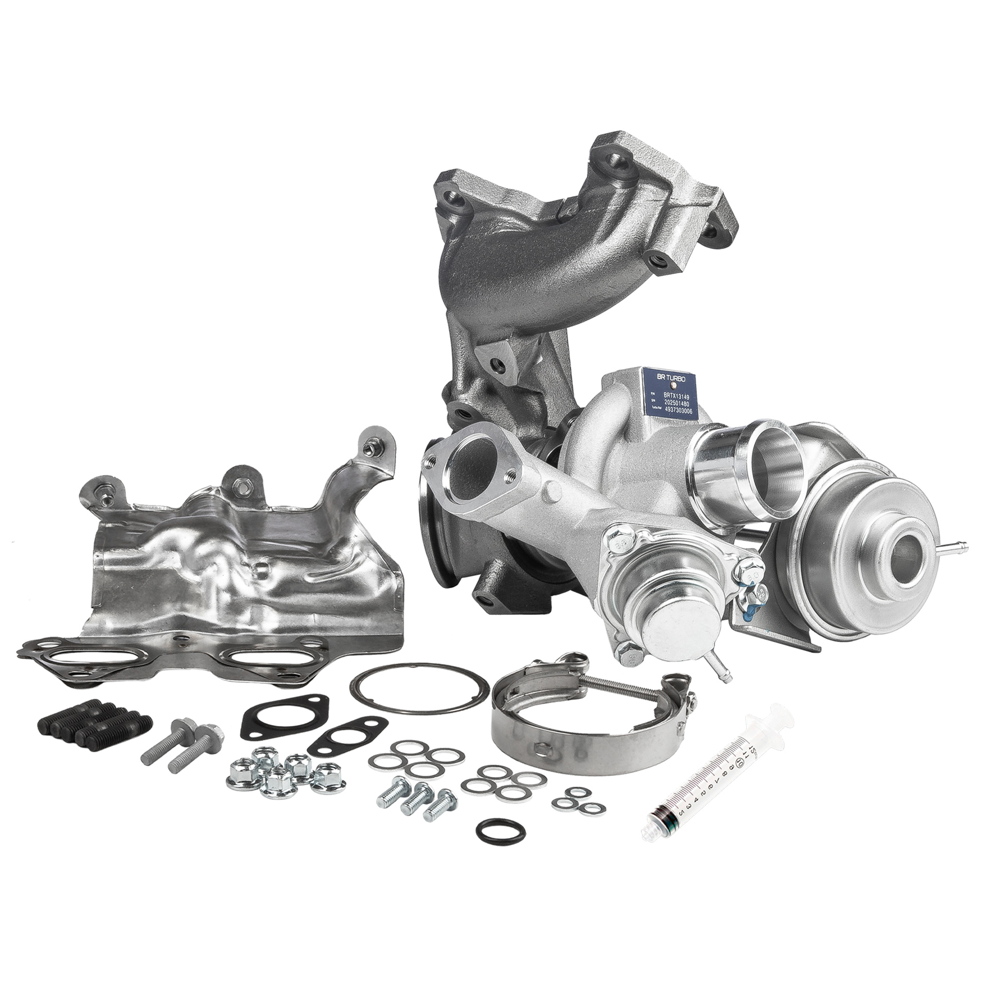 BR Turbo BRTX13149M: Turbolader NEW BR TURBO TURBOCHARGER WITH MOUNTING KIT mit Anbau-/Befestigungsmaterial