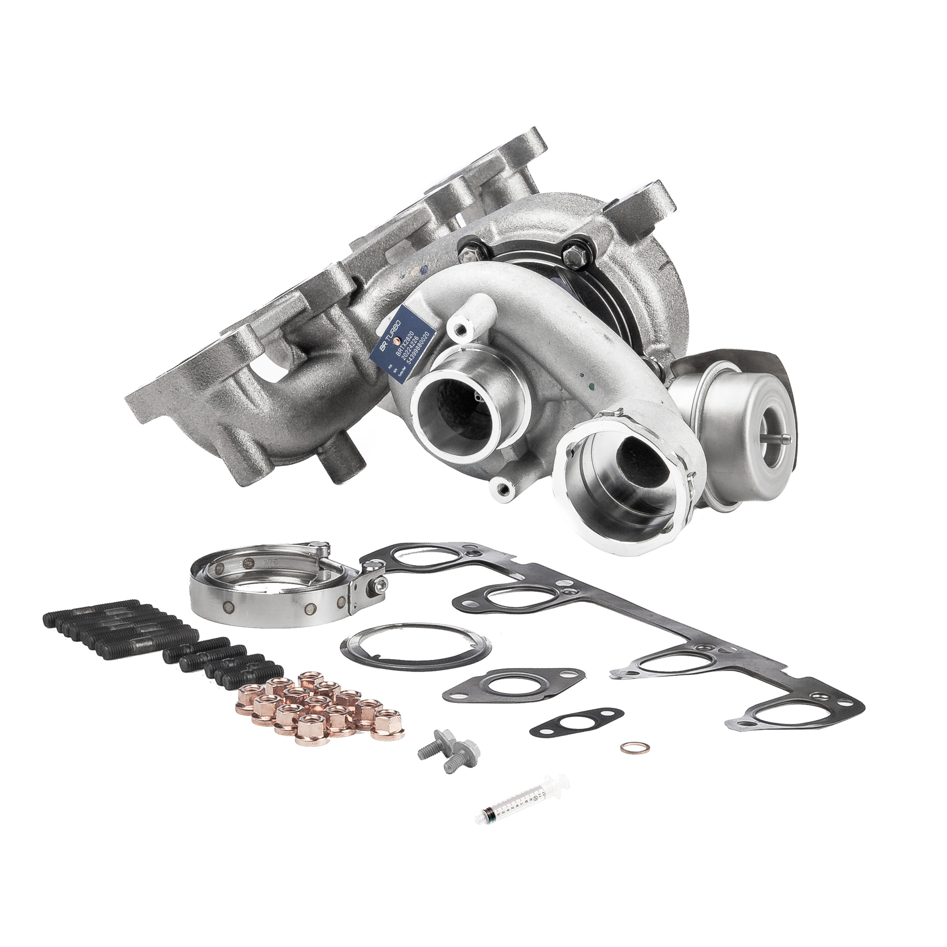 BR Turbo BRTX2820M: Turbolader NEW BR TURBO TURBOCHARGER WITH MOUNTING KIT mit Anbau-/Befestigungsmaterial