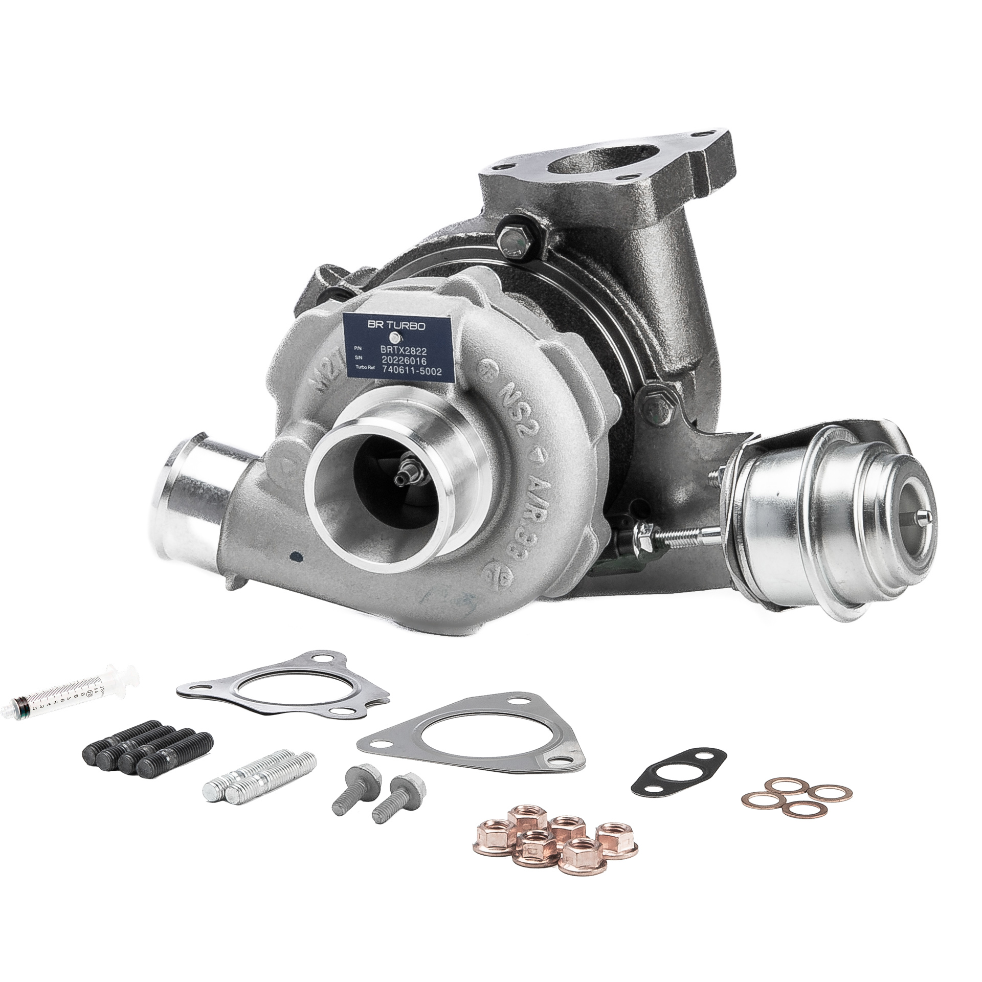 BR Turbo BRTX2822M: Turbolader NEW BR TURBO TURBOCHARGER WITH MOUNTING KIT mit Anbau-/Befestigungsmaterial