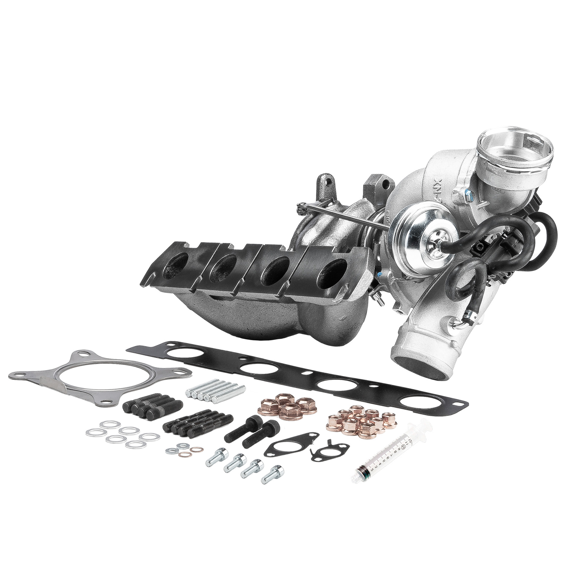 BR Turbo BRTX3565M: Turbocharger NEW BR TURBO TURBOCHARGER WITH MOUNTING KIT met montage-/bevestigingsmateriaal