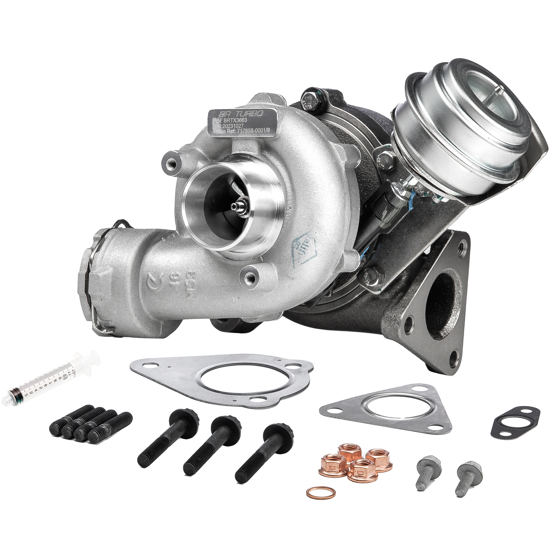 BR Turbo BRTX3663M Turbokompresorius VOLKSWAGEN PASSAT Variant (3B6) 130 AG dyzelinas kaina