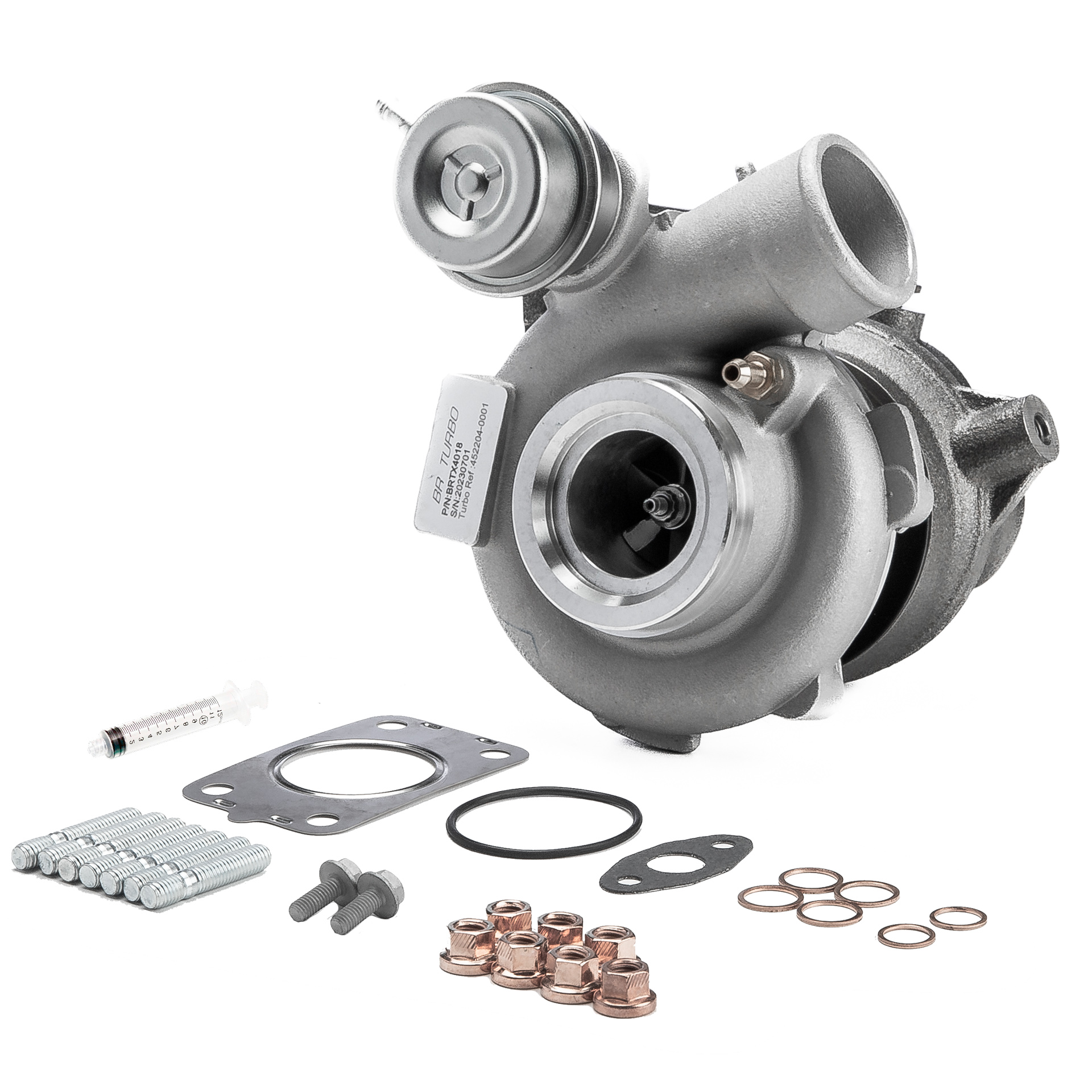 BR Turbo BRTX4018M: Turbolader NEW BR TURBO TURBOCHARGER WITH MOUNTING KIT mit Anbau-/Befestigungsmaterial
