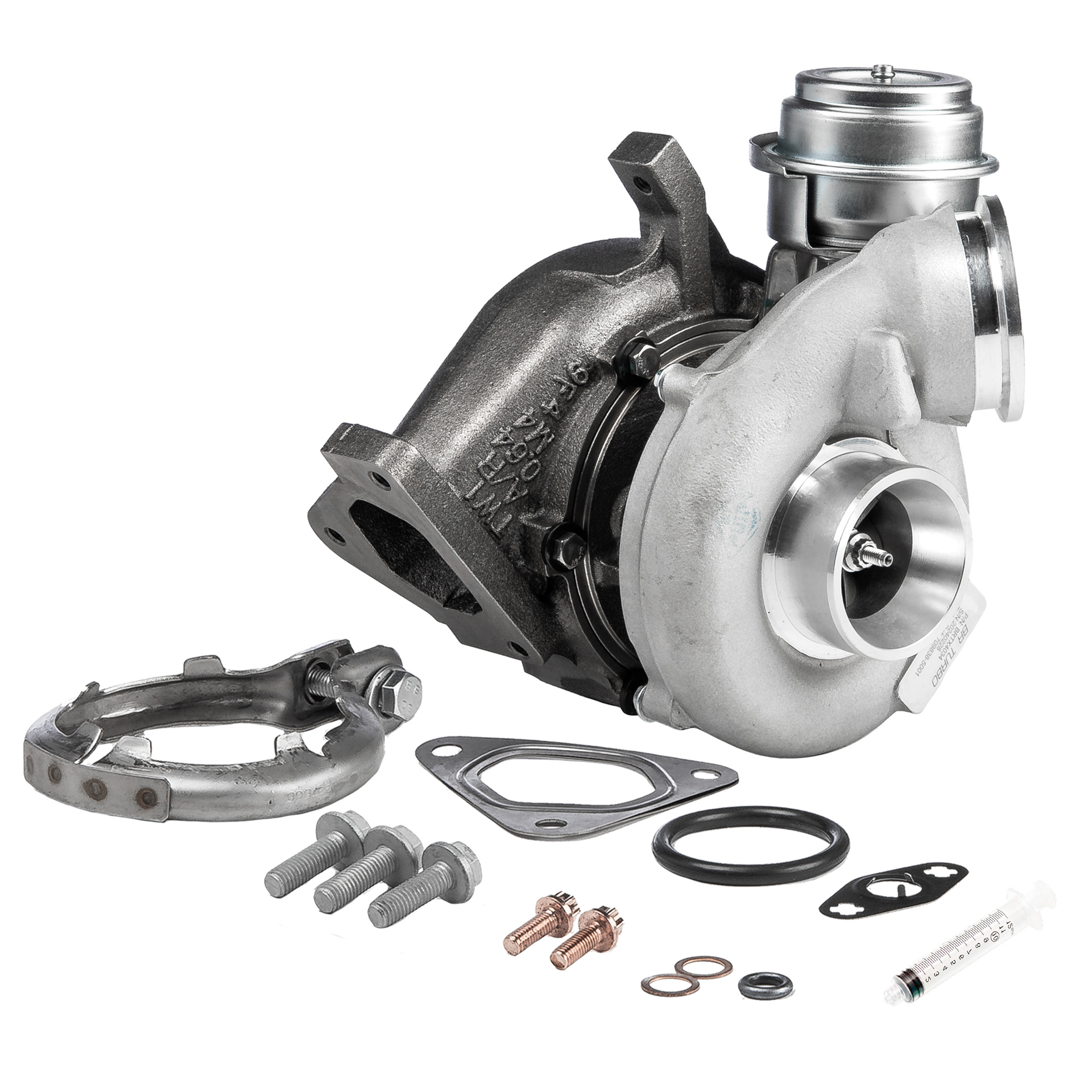 BR Turbo BRTX4034M: Turbosprężarka NEW BR TURBO TURBOCHARGER WITH MOUNTING KIT z materiałem montażowym/ mocującym