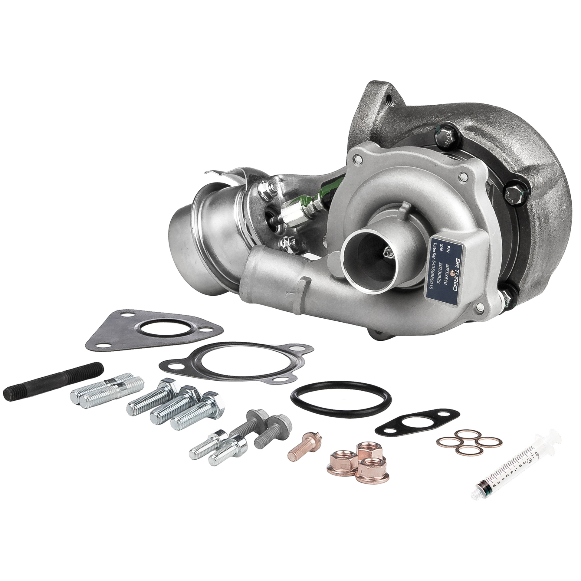 BR Turbo BRTX516M: Turbolader NEW BR TURBO TURBOCHARGER WITH MOUNTING KIT mit Anbau-/Befestigungsmaterial