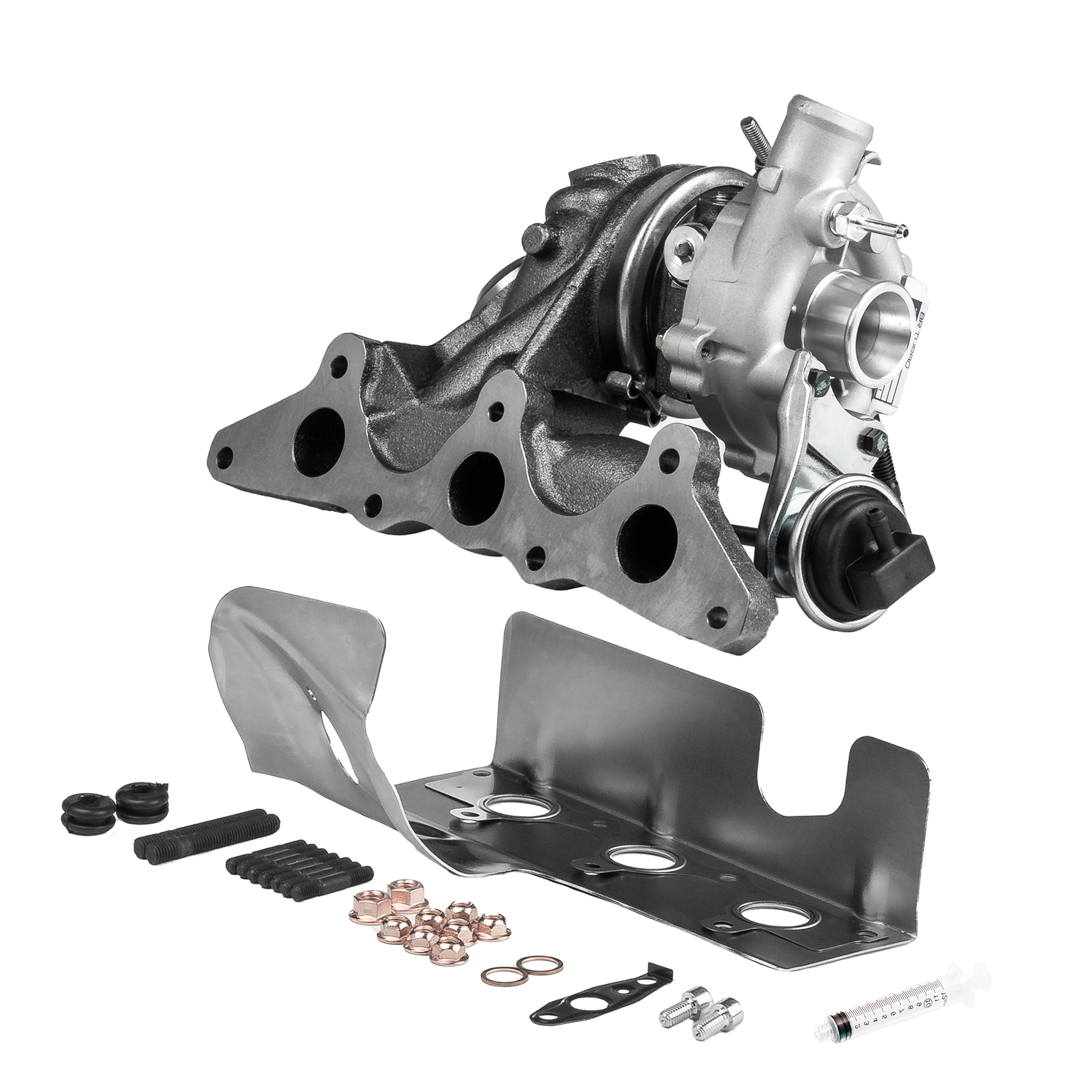 BR Turbo BRTX521M: Turbolader NEW BR TURBO TURBOCHARGER WITH MOUNTING KIT mit Anbau-/Befestigungsmaterial