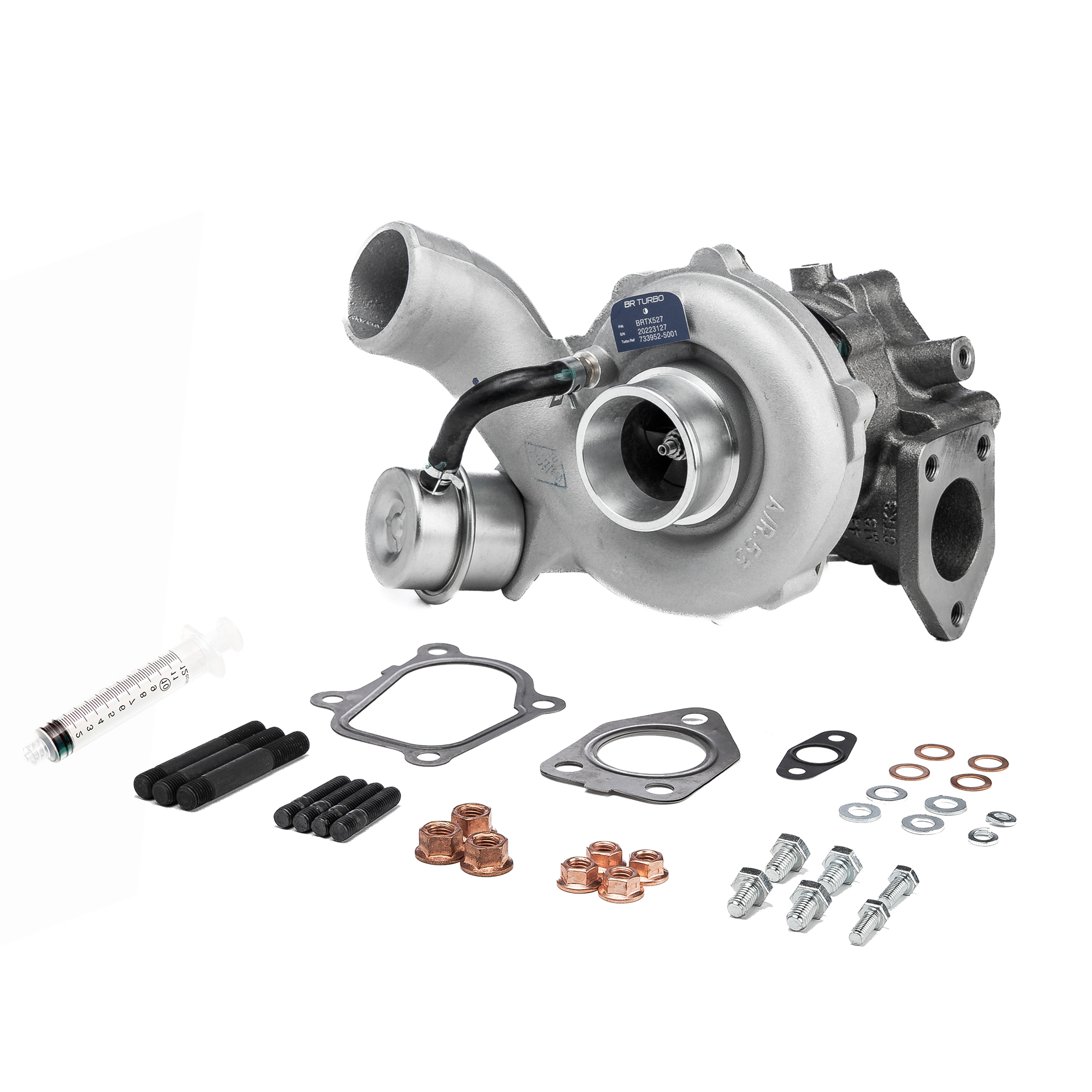 BR Turbo BRTX527M: Turbolader NEW BR TURBO TURBOCHARGER WITH MOUNTING KIT mit Anbau-/Befestigungsmaterial