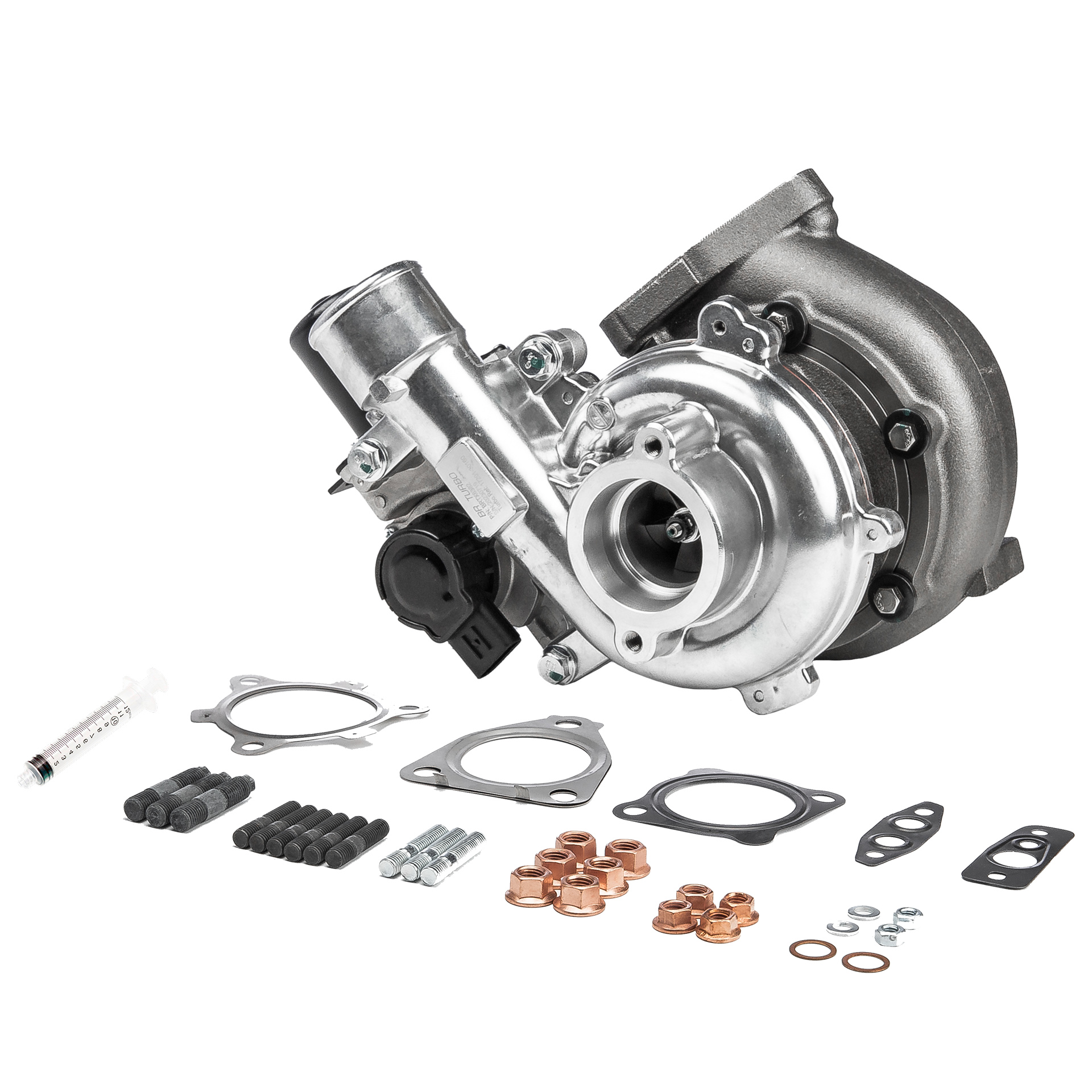 BR Turbo BRTX6382M: Turbolader NEW BR TURBO TURBOCHARGER WITH MOUNTING KIT mit Anbau-/Befestigungsmaterial