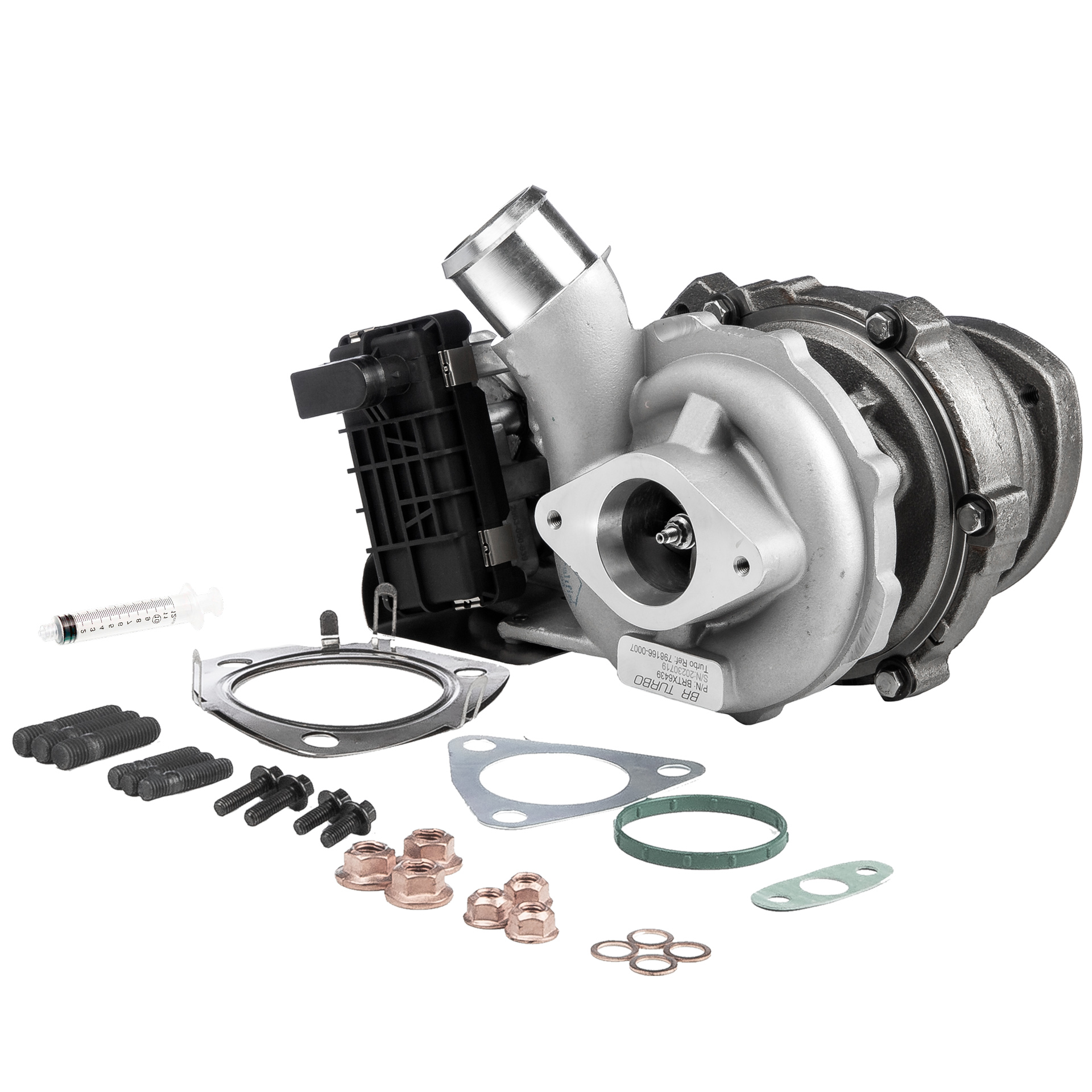 BR Turbo BRTX6439M: Turbolader NEW BR TURBO TURBOCHARGER WITH MOUNTING KIT mit Anbau-/Befestigungsmaterial