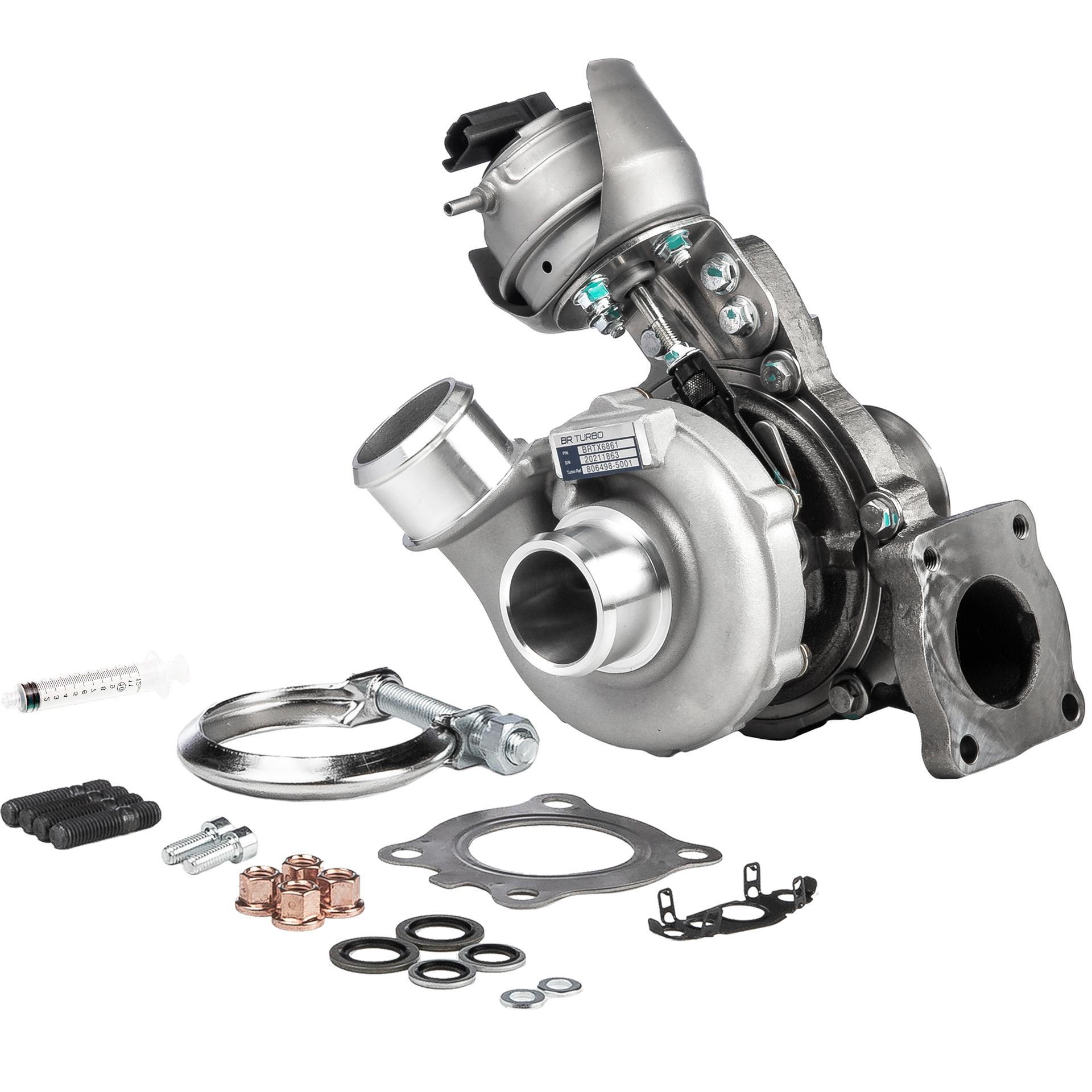 BR Turbo BRTX6861M Turbokompresorius FORD C-Max 2 (DXA/CB7, DXA/CEU) 140 AG dyzelinas kaina